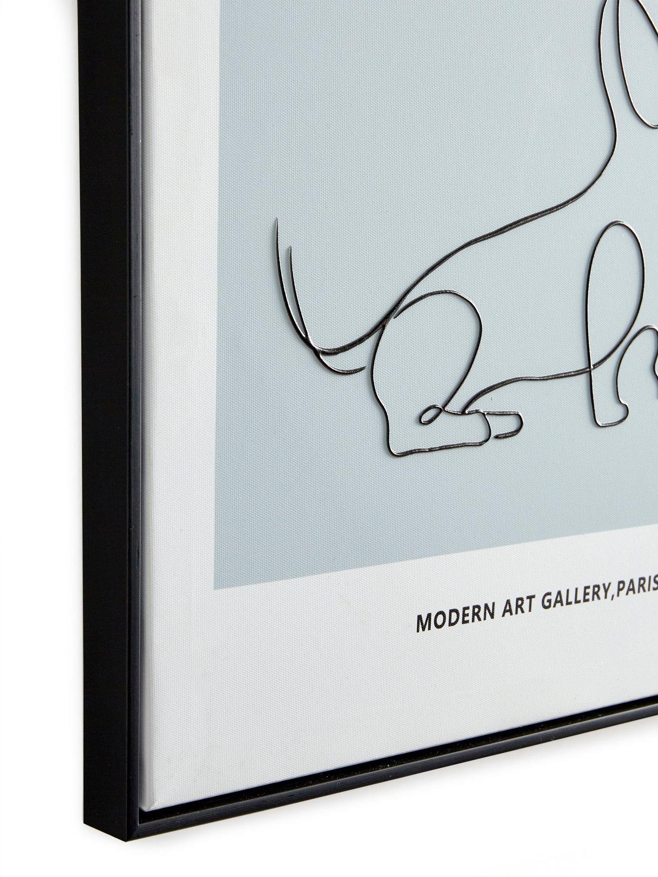  image of the-very-collection-minimalist-art-collection-ndash-sausage-dog-printed-wall-art