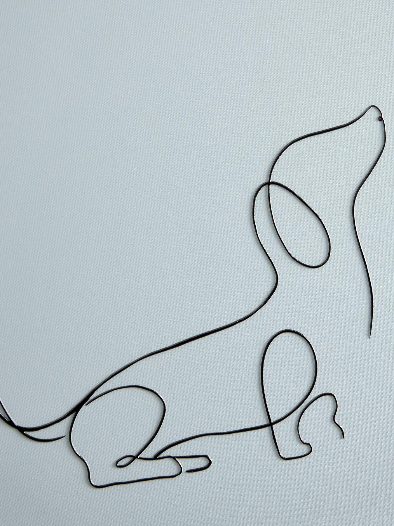  image of the-very-collection-minimalist-art-collection-ndash-sausage-dog-printed-wall-art