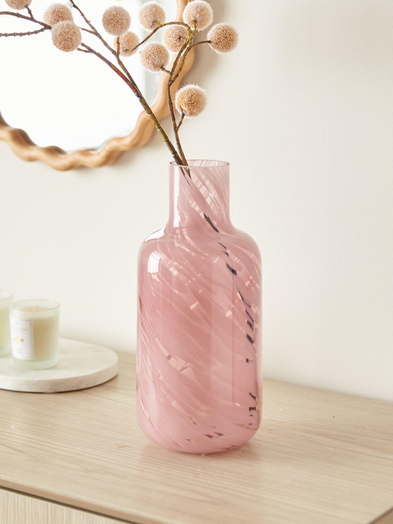 Very Home Pink Swirl Vase
