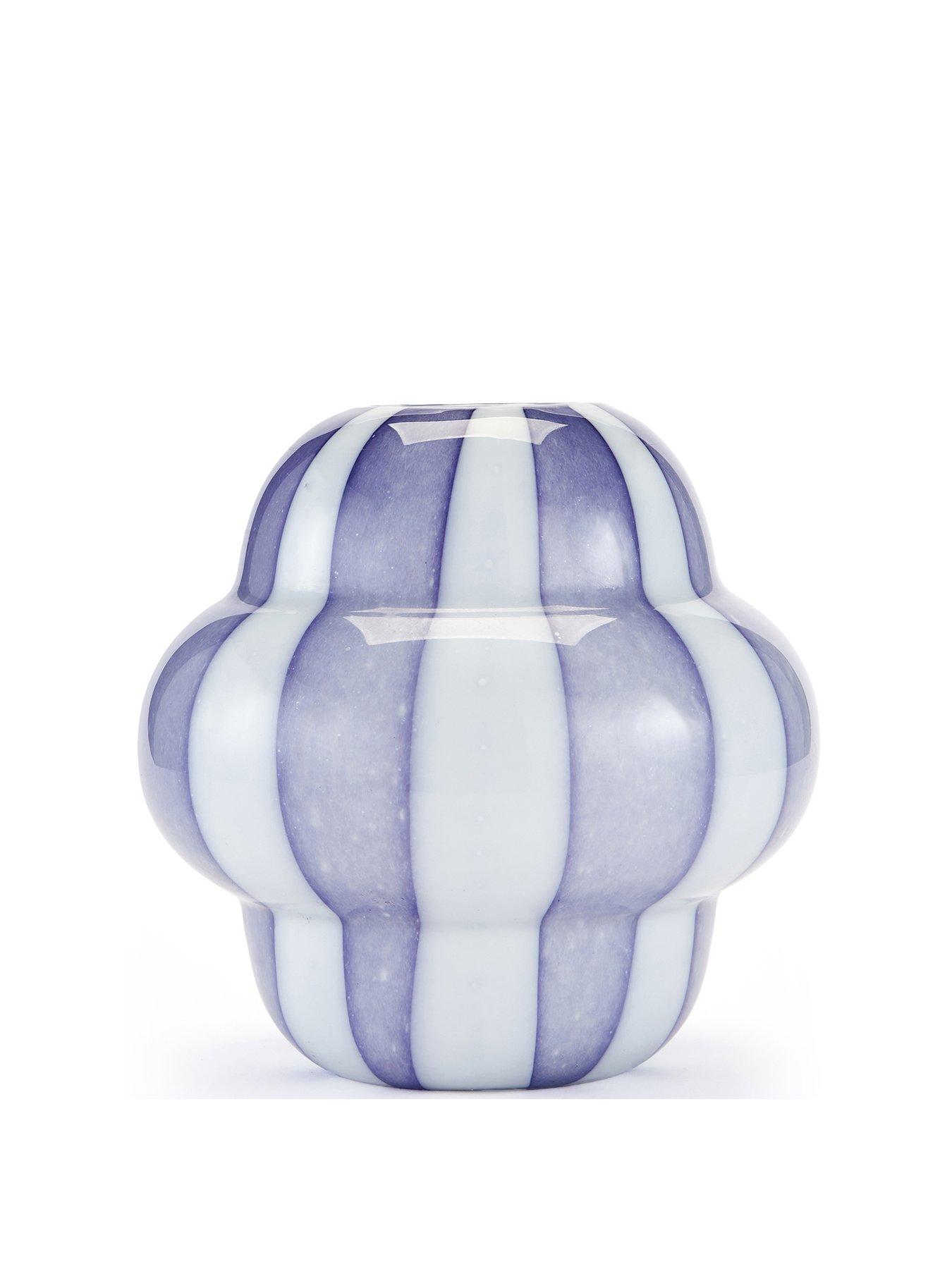 Image 2 of 4 of Very Home Glass Striped Vase