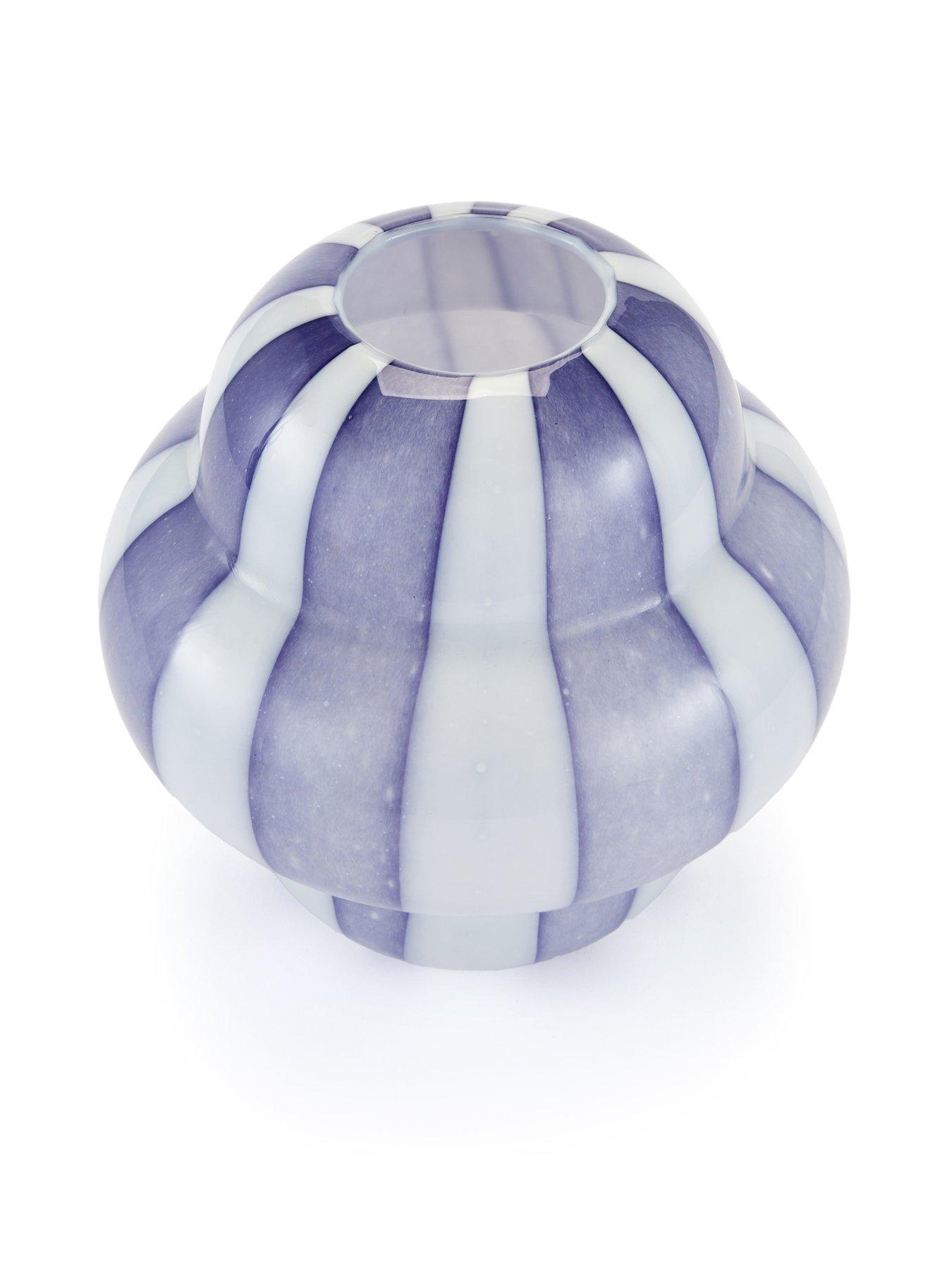 Image 3 of 4 of Very Home Glass Striped Vase