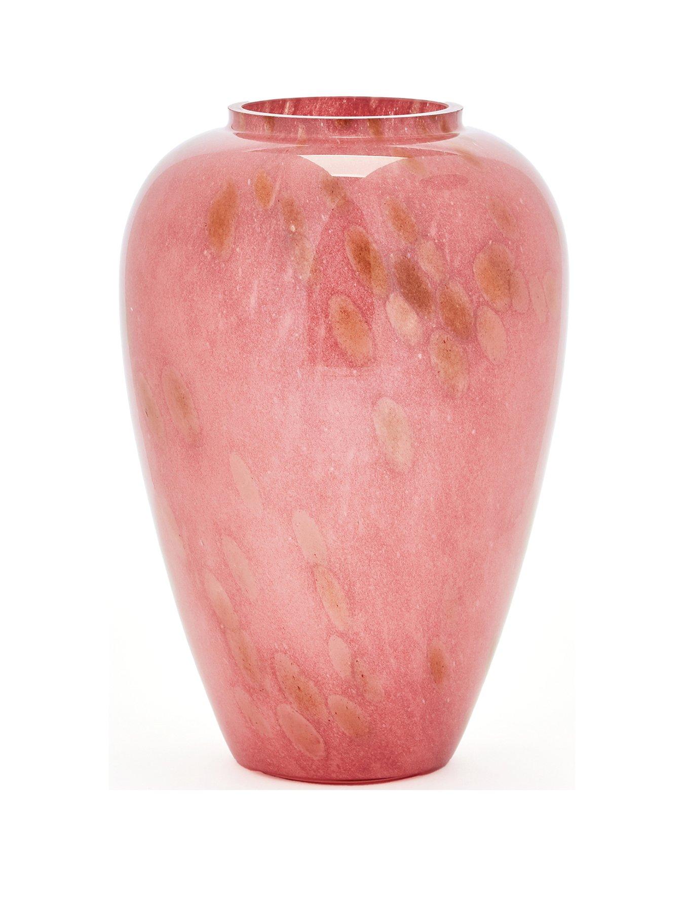 stillFront image of the-very-collection-pink-flake-glassnbspvase