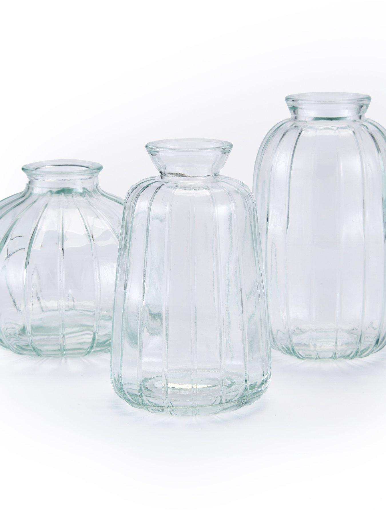  image of very-home-set-of-3-mini-glass-bud-vases-clear