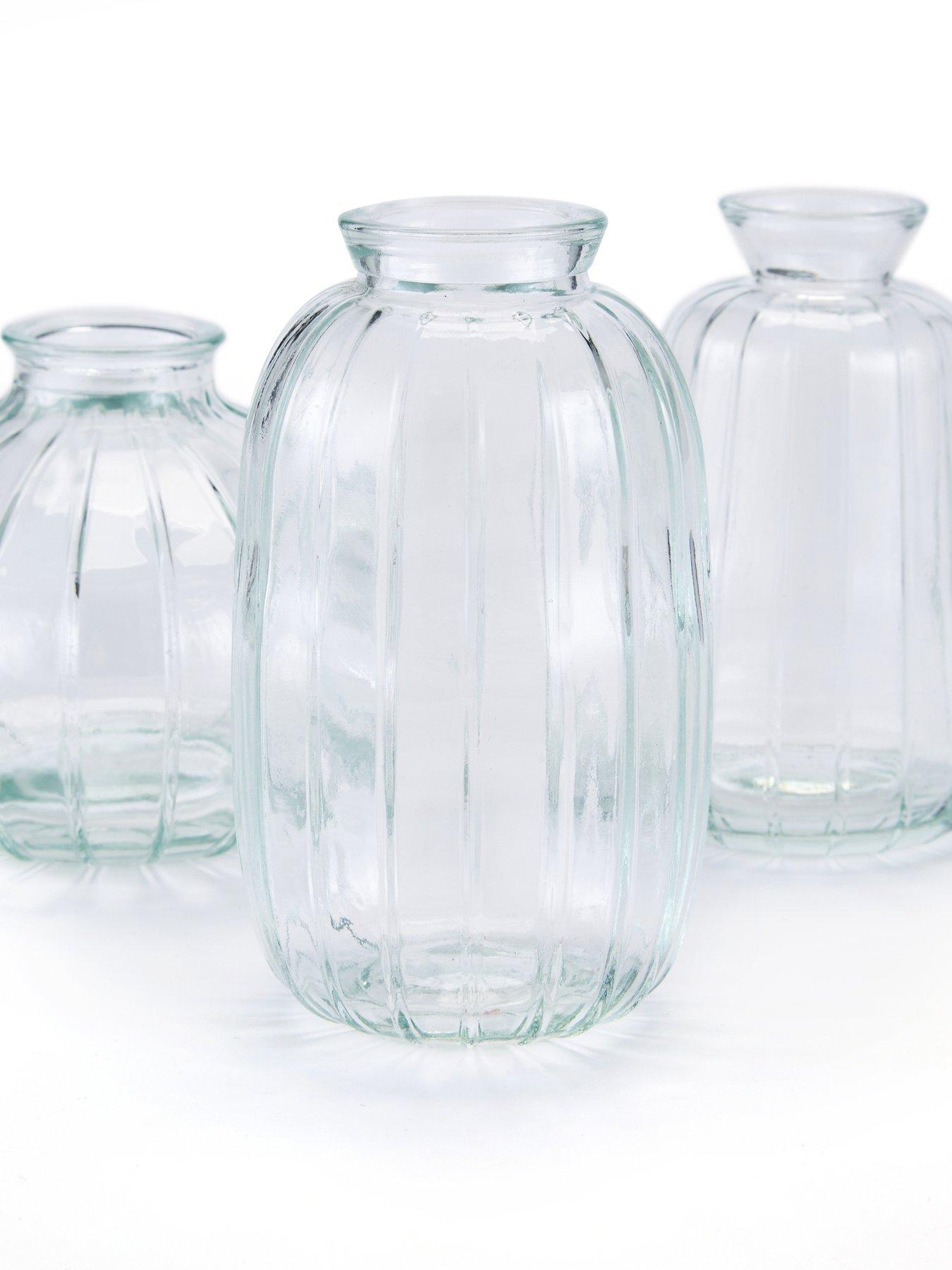  image of very-home-set-of-3-mini-glass-bud-vases-clear