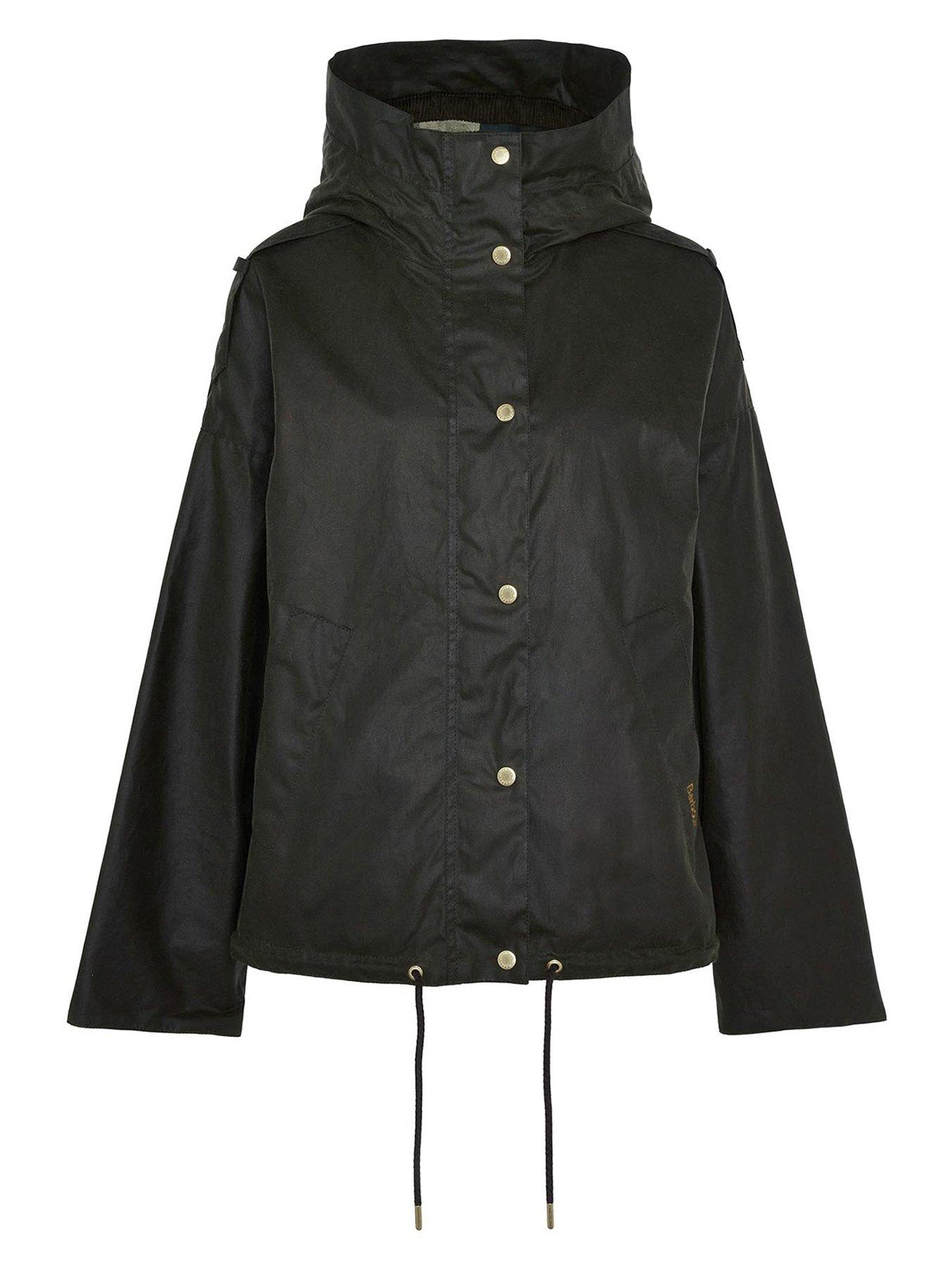  image of barbour-inez-wax-jacket-green