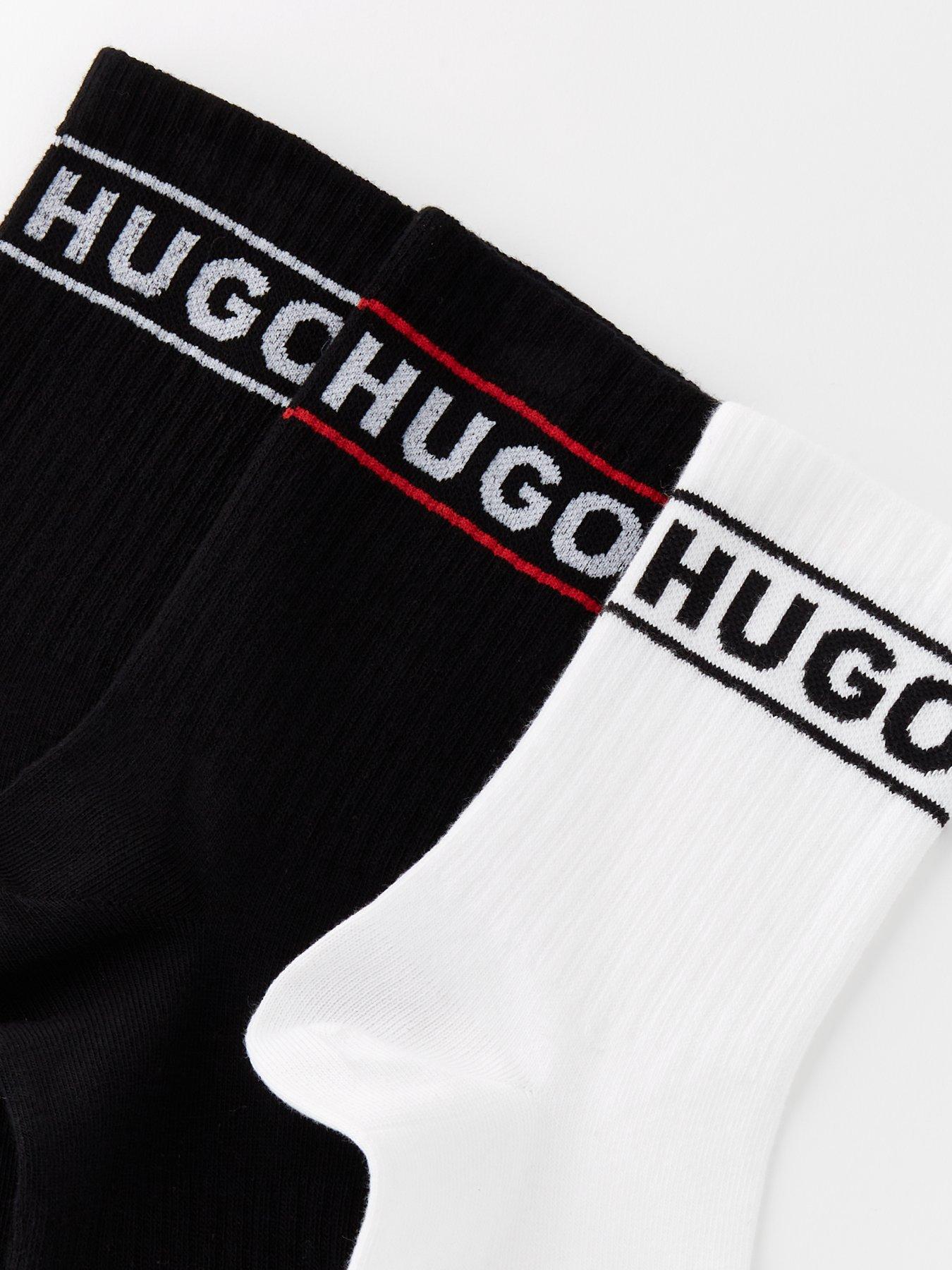 image of hugo-3-pack-of-sporty-logo-ankle-socks-multi