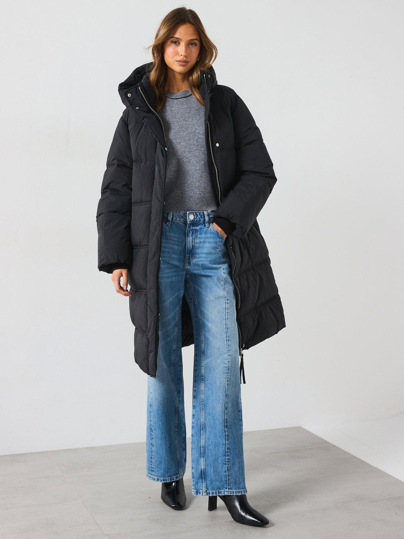 undefined Padded Coat - Black