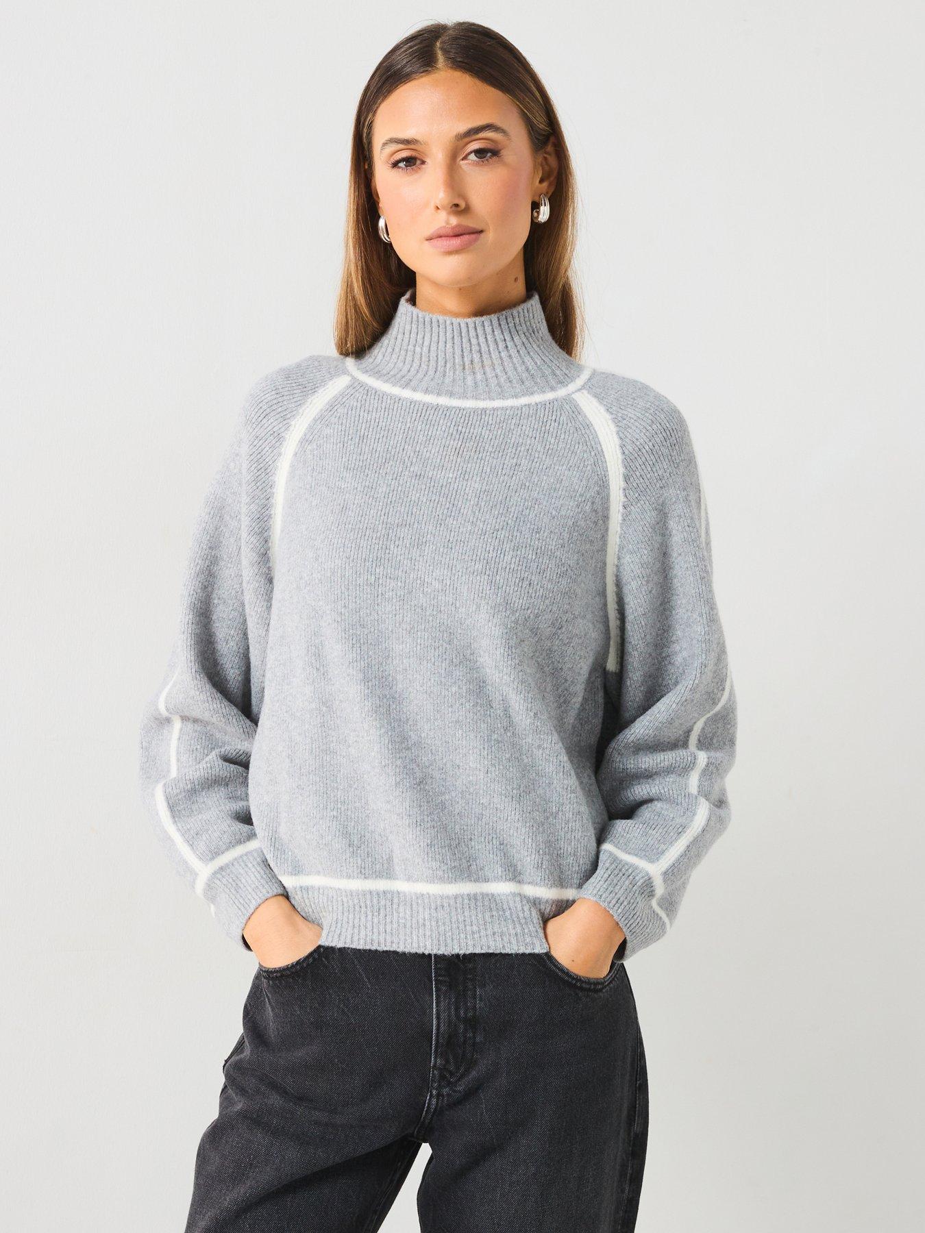 undefined Fran Knitted Sweater - Grey