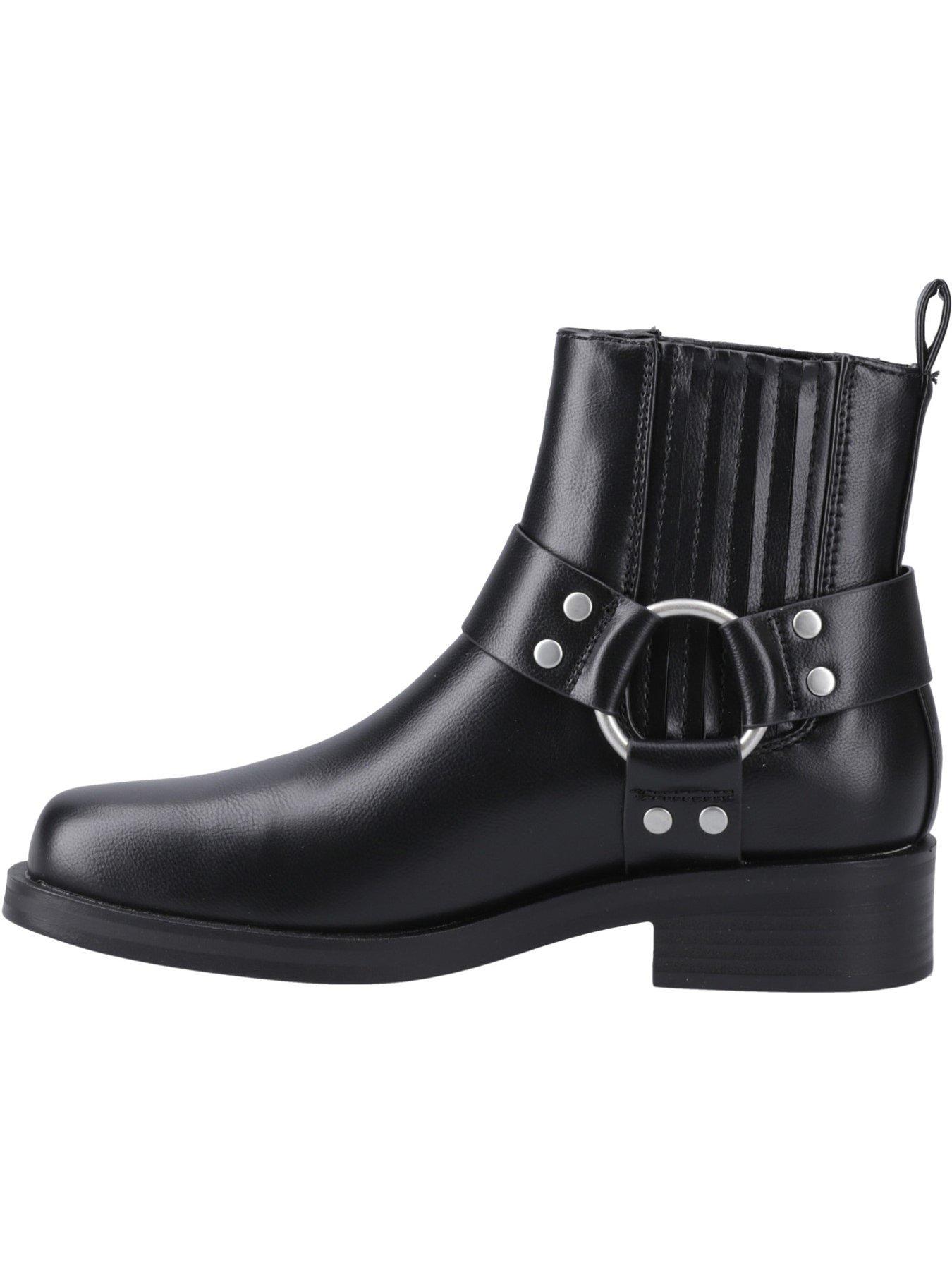 Only Bax Pu Short Biker Boot - Black | Littlewoods