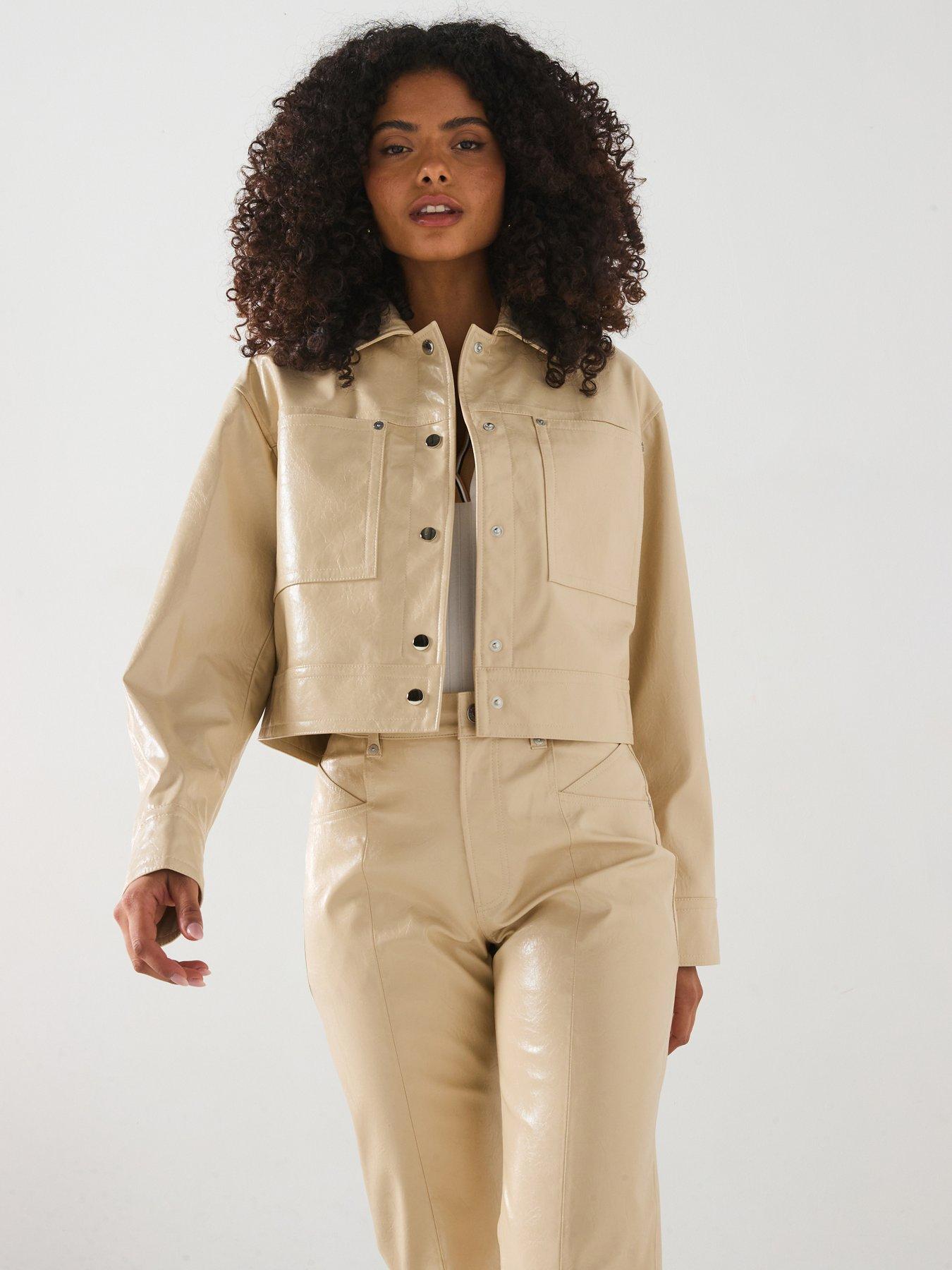 undefined Jelt PU Jacket - Beige