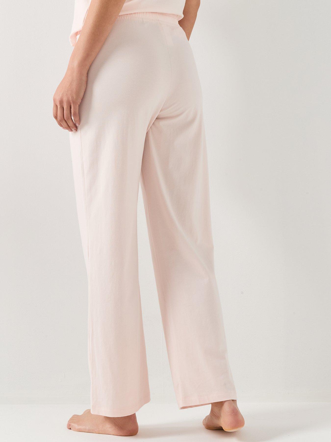  image of boss-logo-pyjama-pant-pink