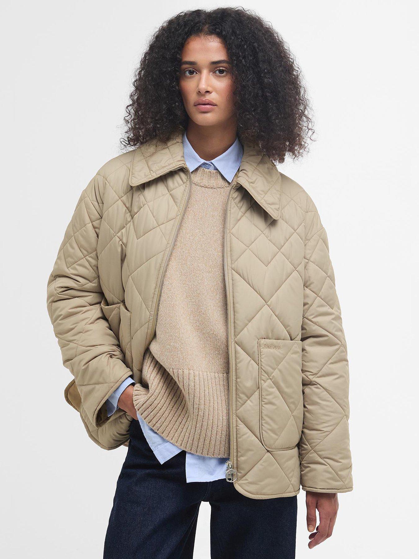 undefined Tessa Quilted Jacket - Beige