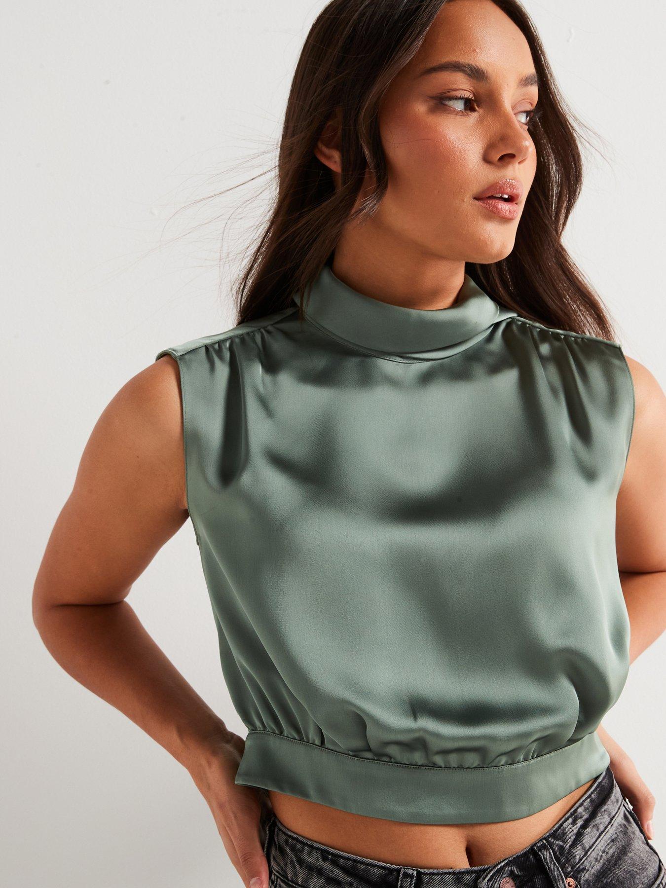 undefined Canile Tie Open Back Top - Green