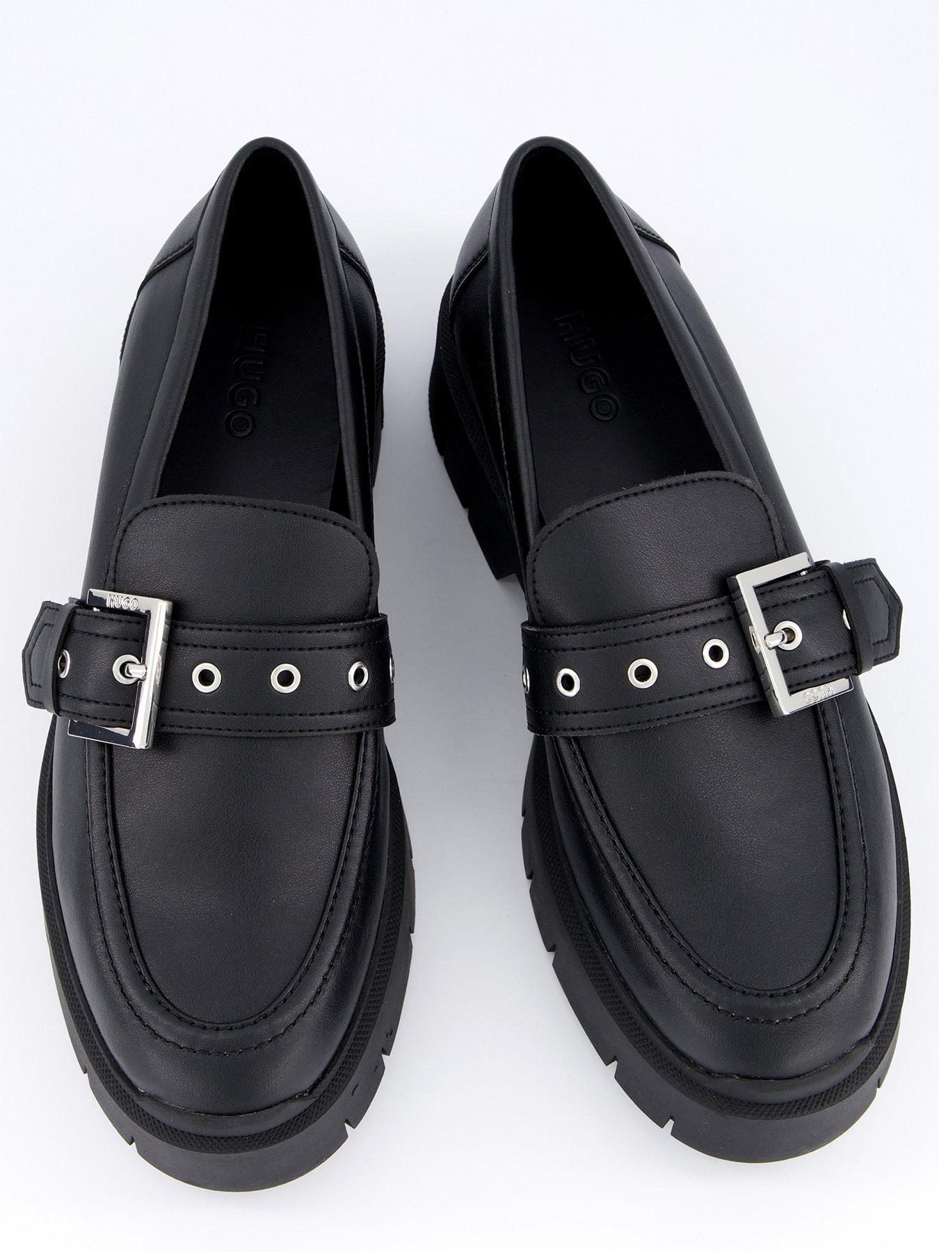  image of hugo-kris-chunky-loafers-black