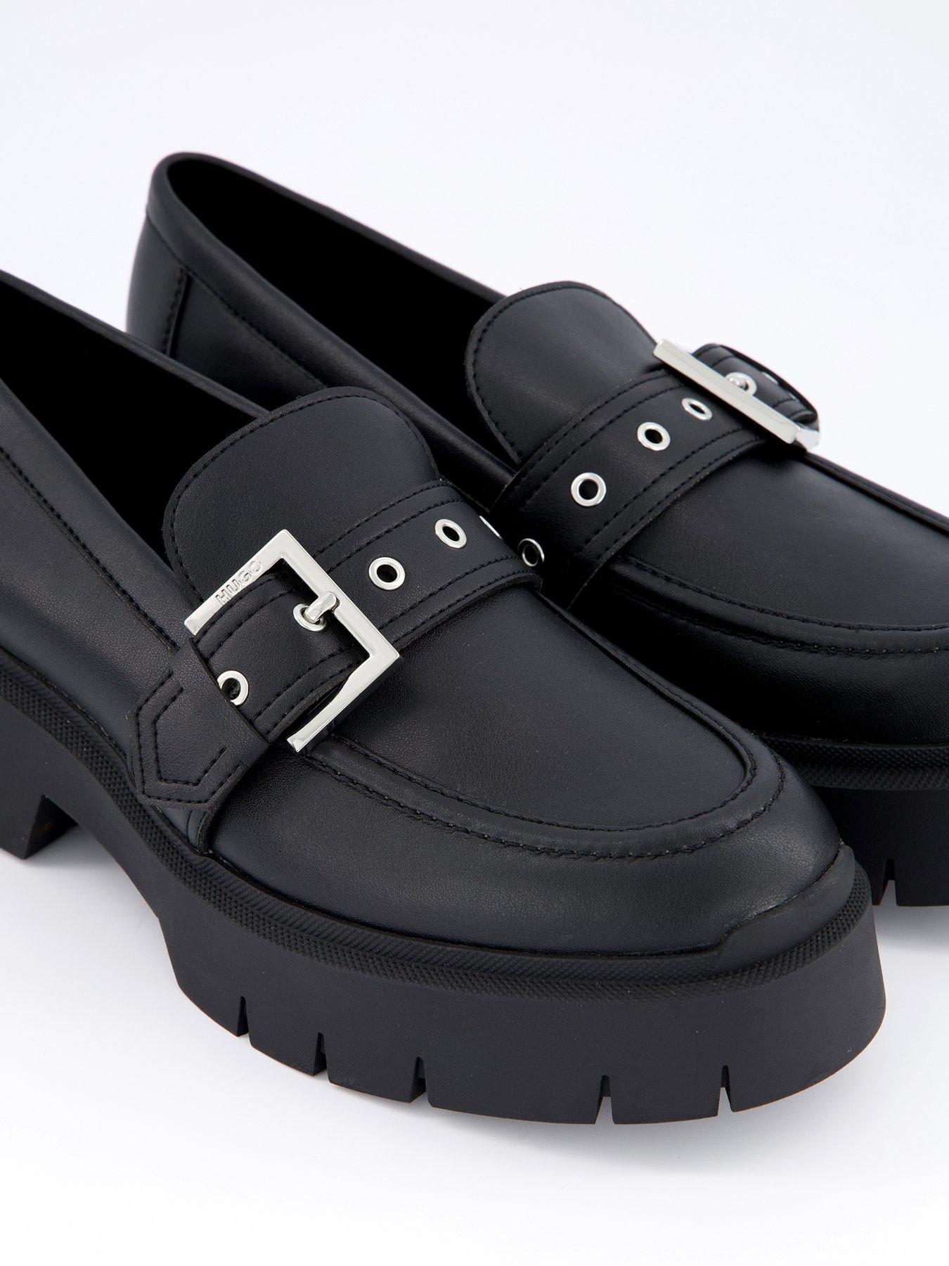  image of hugo-kris-chunky-loafers-black