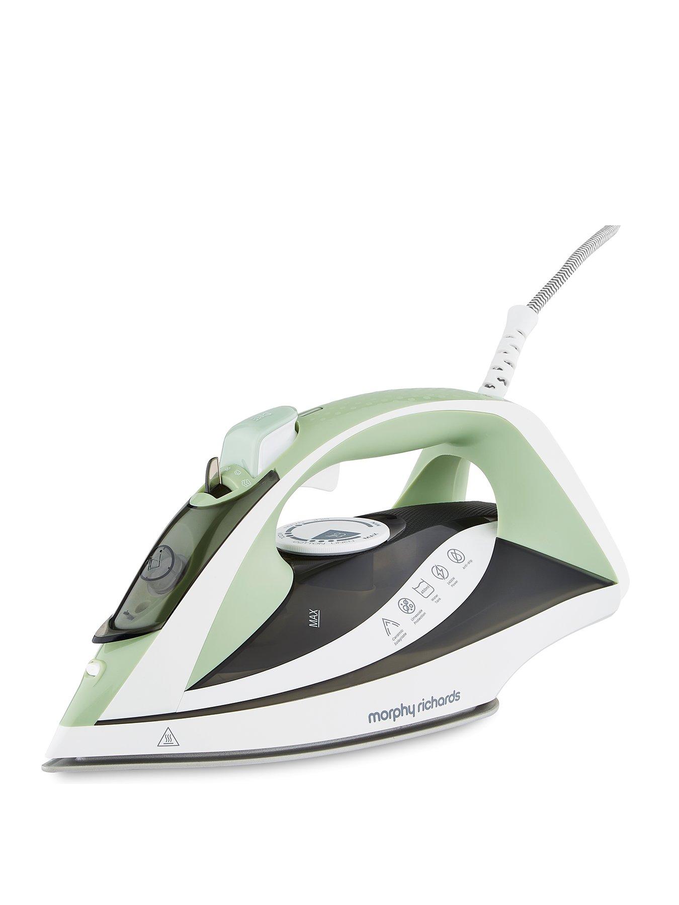  image of morphy-richards-turbo-steam-iron-2400w-laurel-green