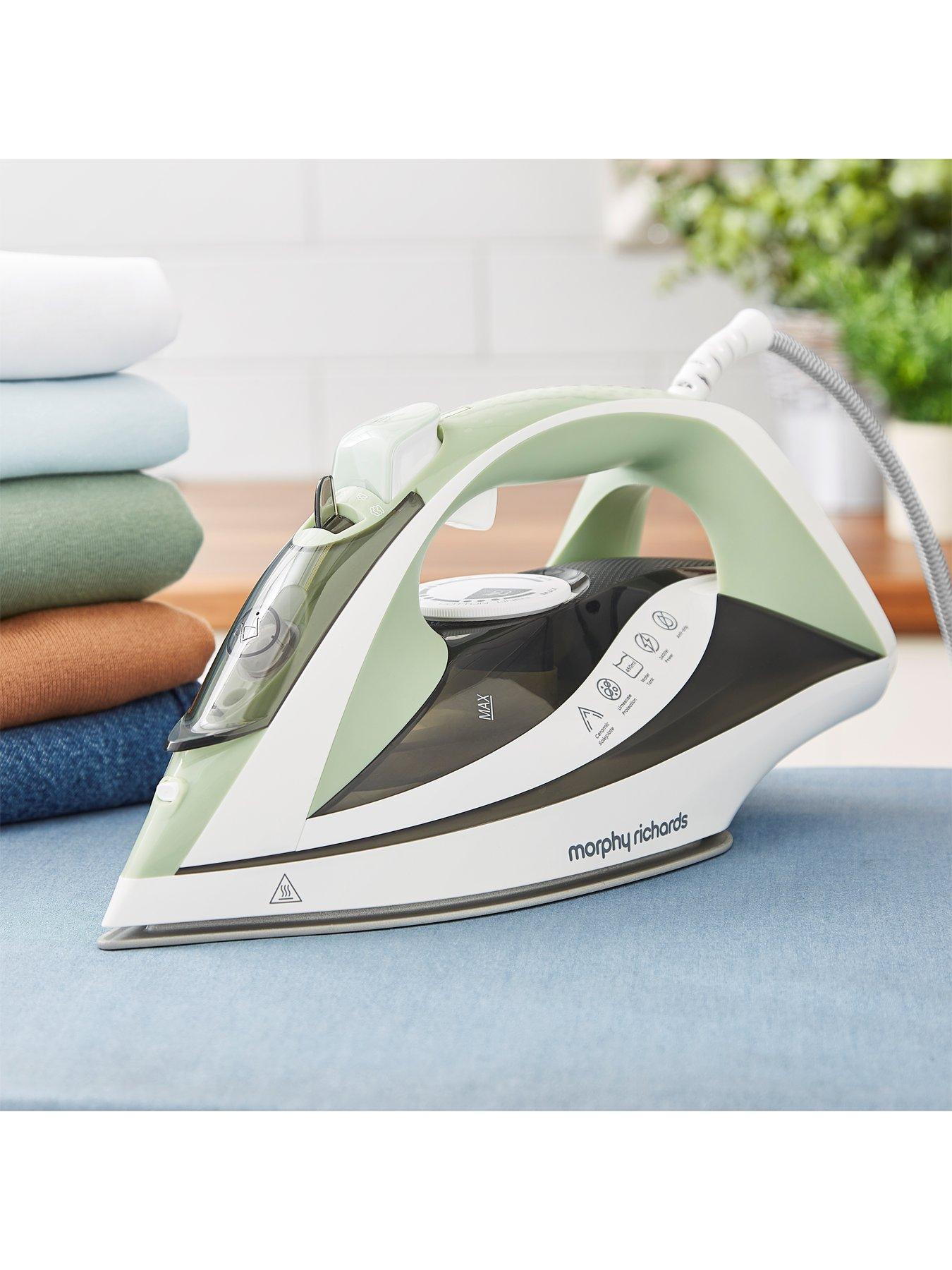  image of morphy-richards-turbo-steam-iron-2400w-laurel-green