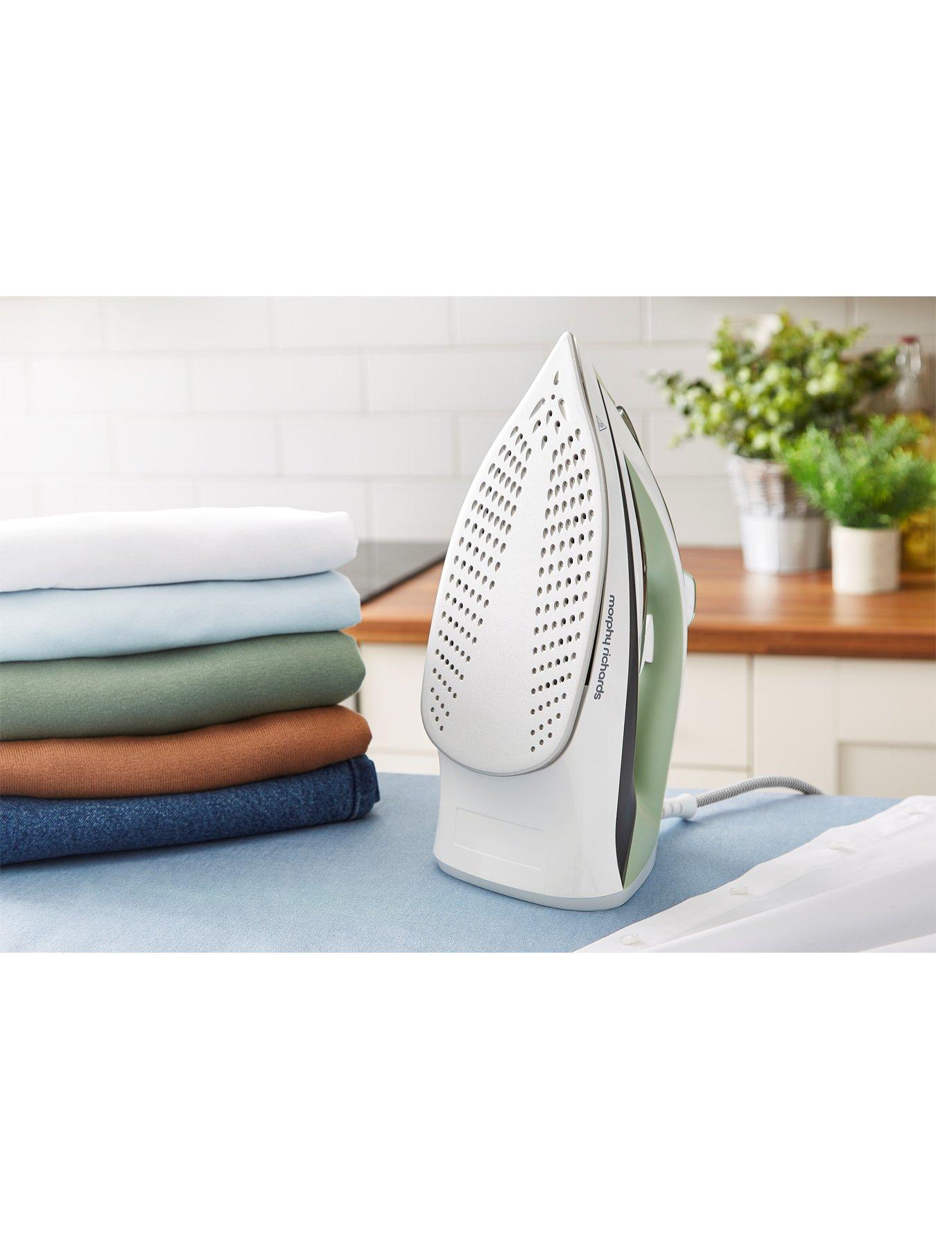  image of morphy-richards-turbo-steam-iron-2400w-laurel-green
