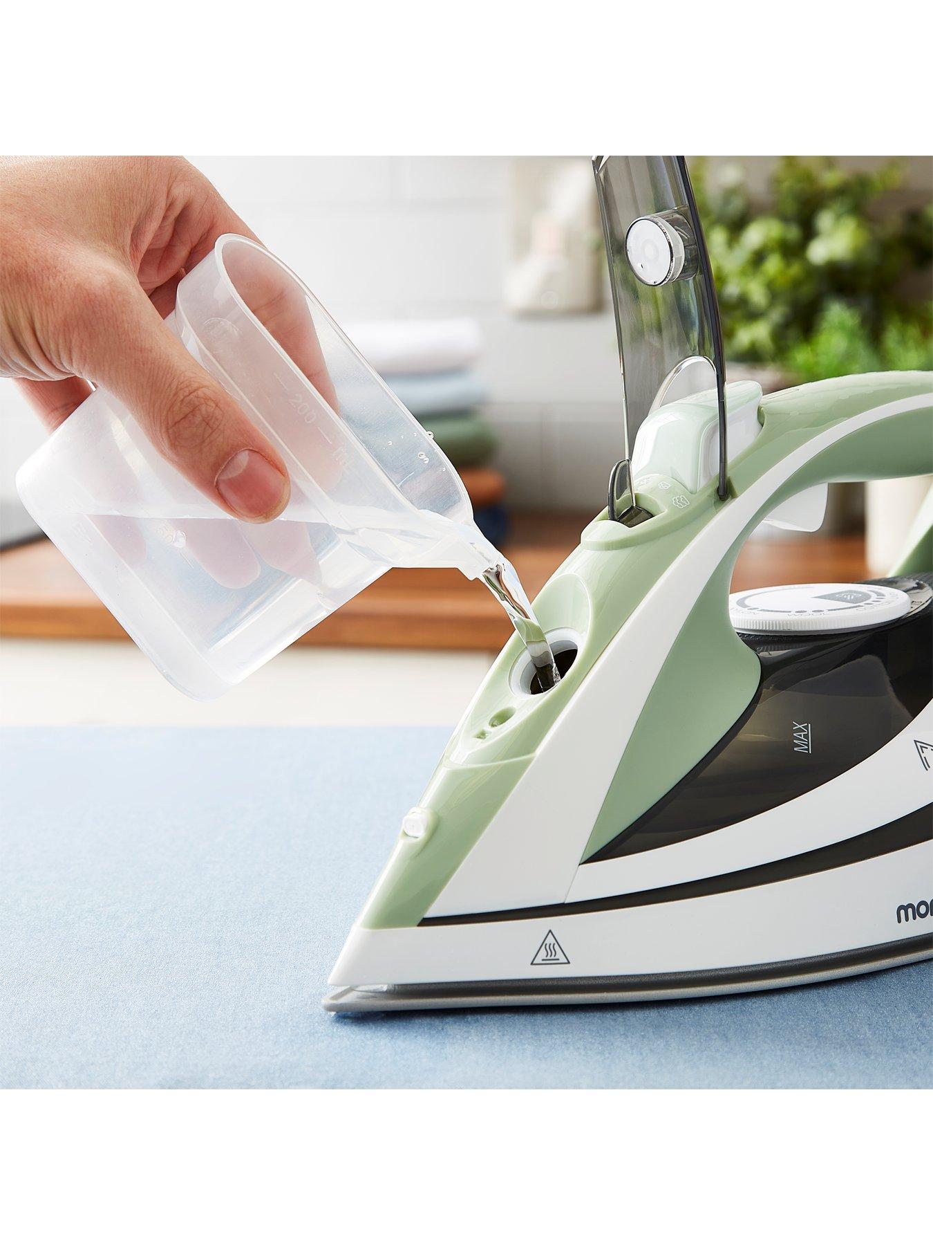  image of morphy-richards-turbo-steam-iron-2400w-laurel-green