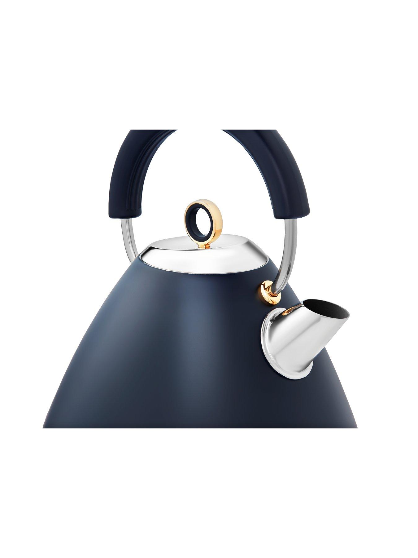  image of morphy-richards-accents-gold-pyramid-kettle-navy