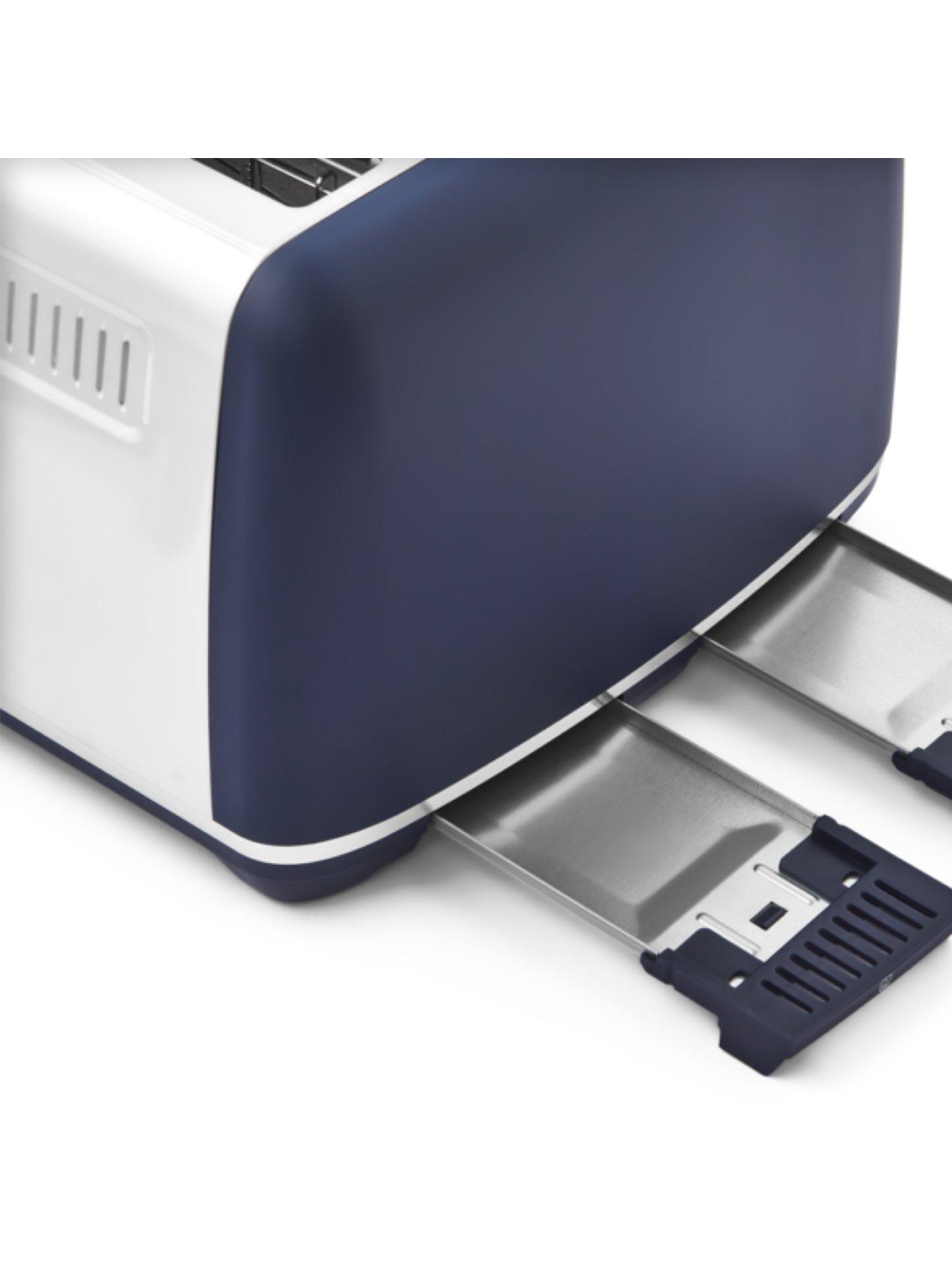  image of morphy-richards-accents-gold-4-slice-toaster-navy