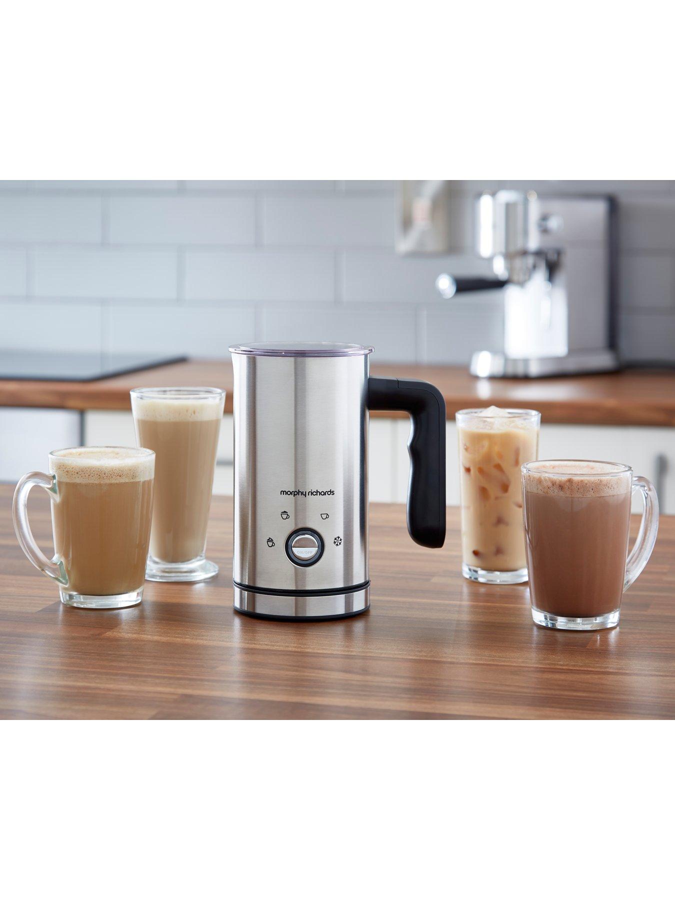  image of morphy-richards-brew-amp-blend-stainless-steelnbspelectric-milk-frother