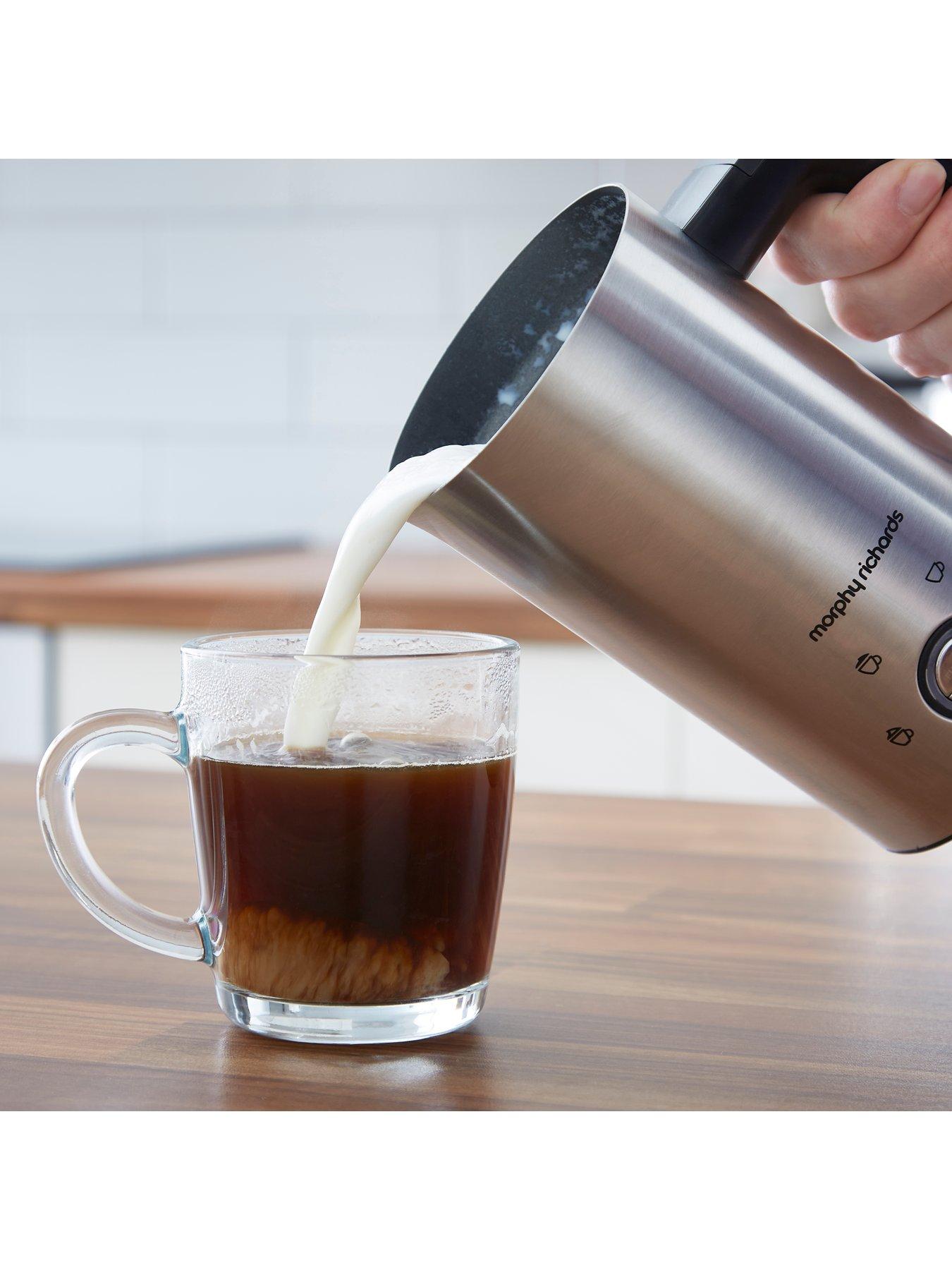  image of morphy-richards-brew-amp-blend-stainless-steelnbspelectric-milk-frother