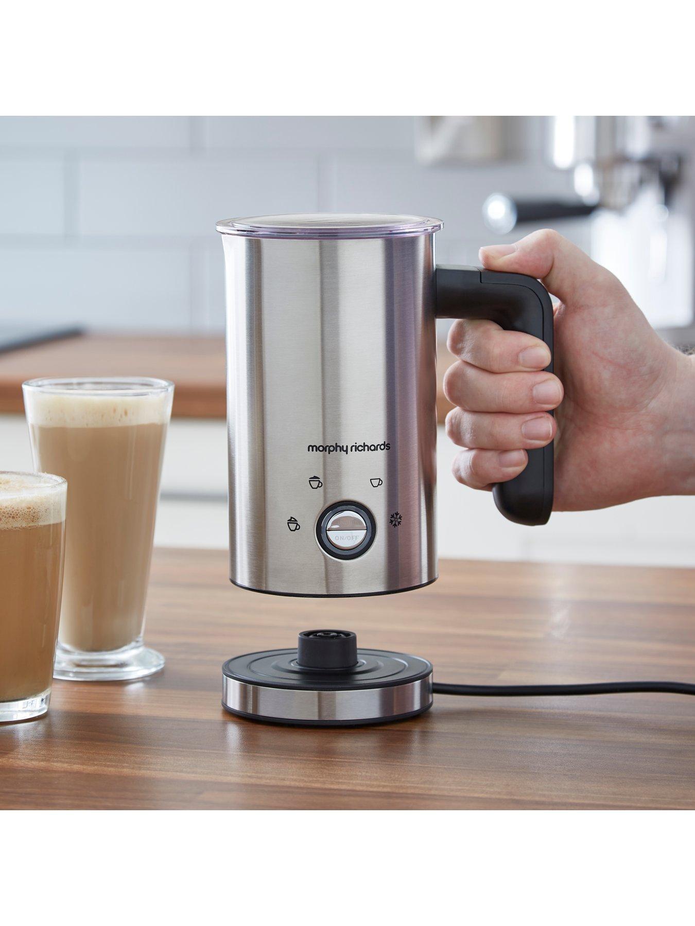  image of morphy-richards-brew-amp-blend-stainless-steelnbspelectric-milk-frother