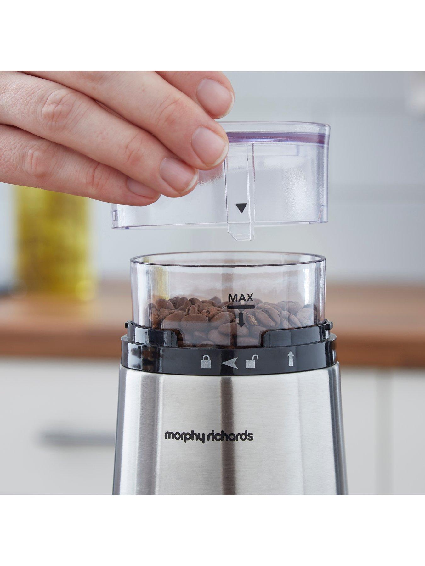 Image 4 of 7 of Morphy Richards Stainless Steel Coffee Grinder