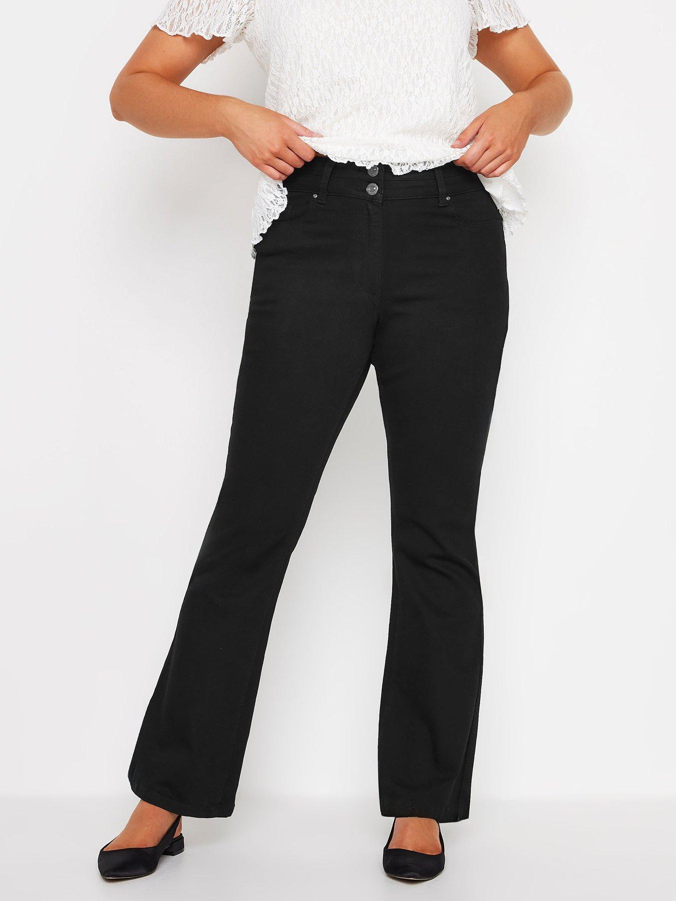 image of mco-lift-and-shape-flared-jean-black