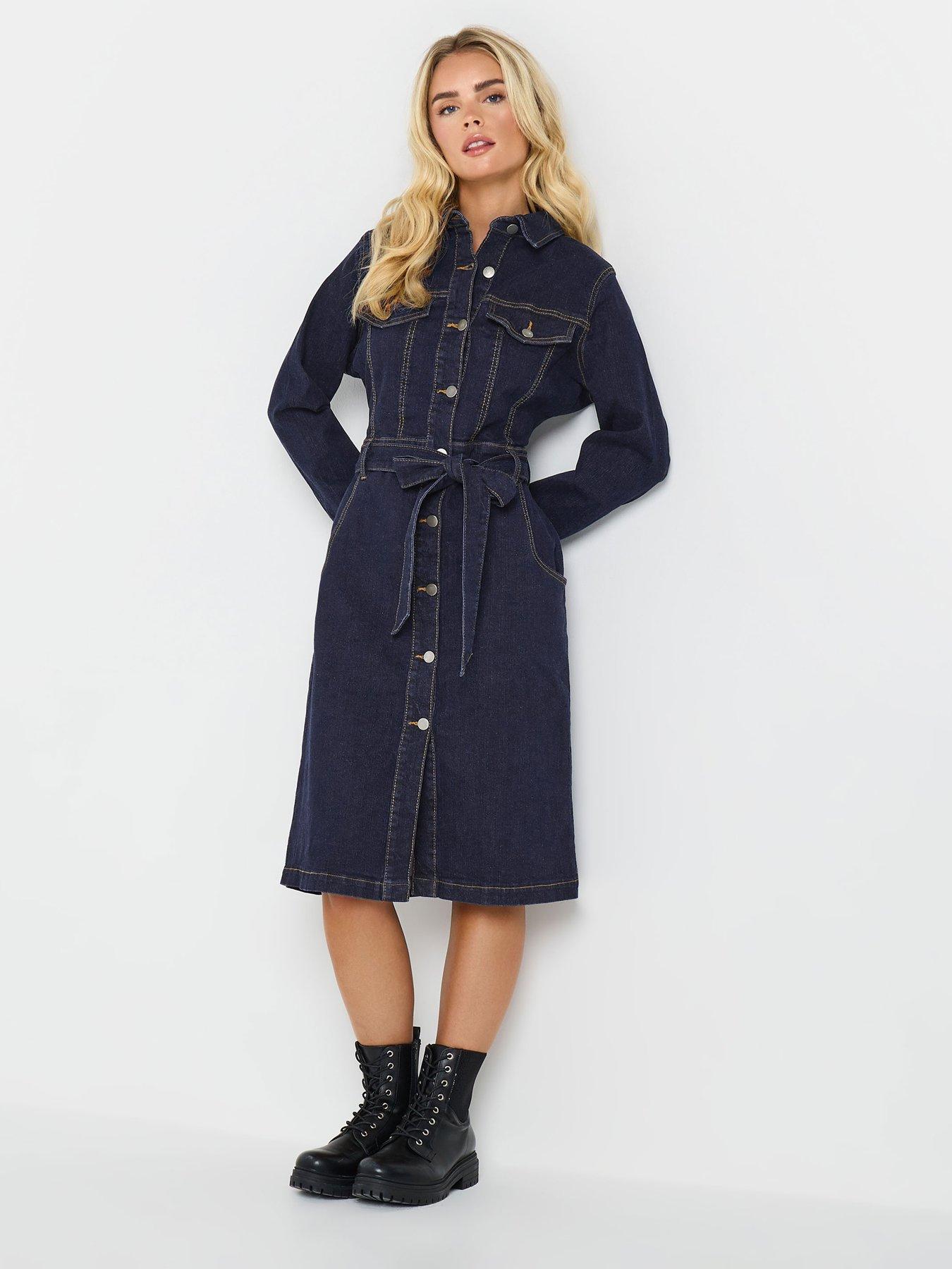 mco-petite-denim-dress-blue