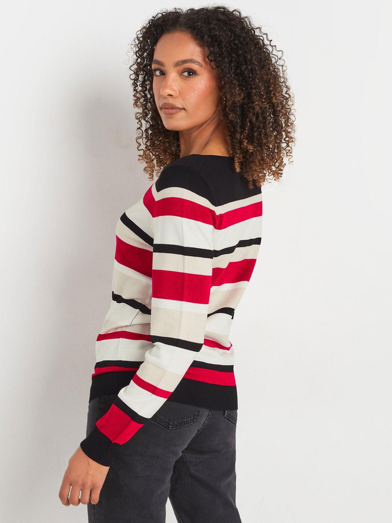  image of mco-stripe-jumper-red