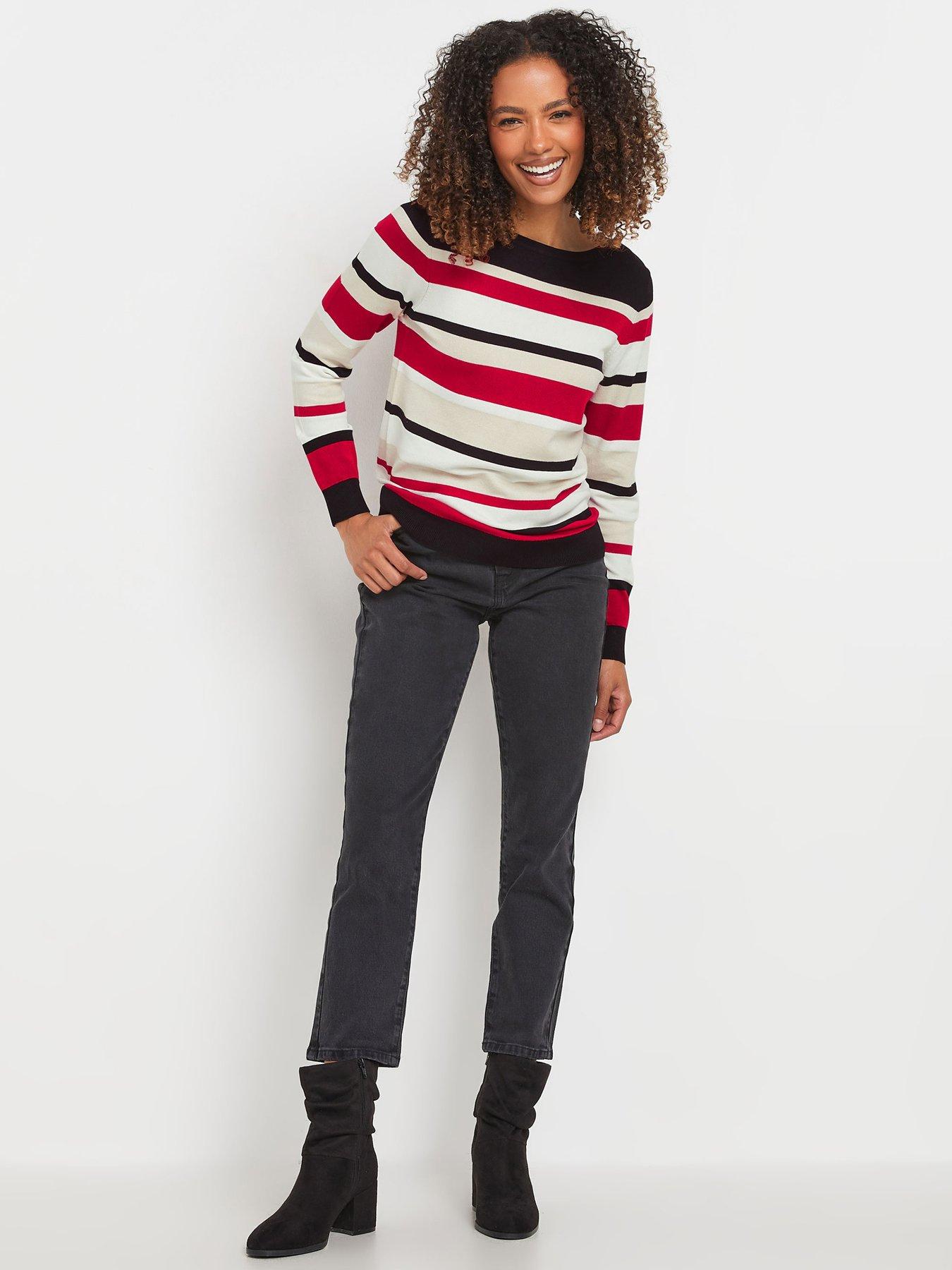  image of mco-stripe-jumper-red