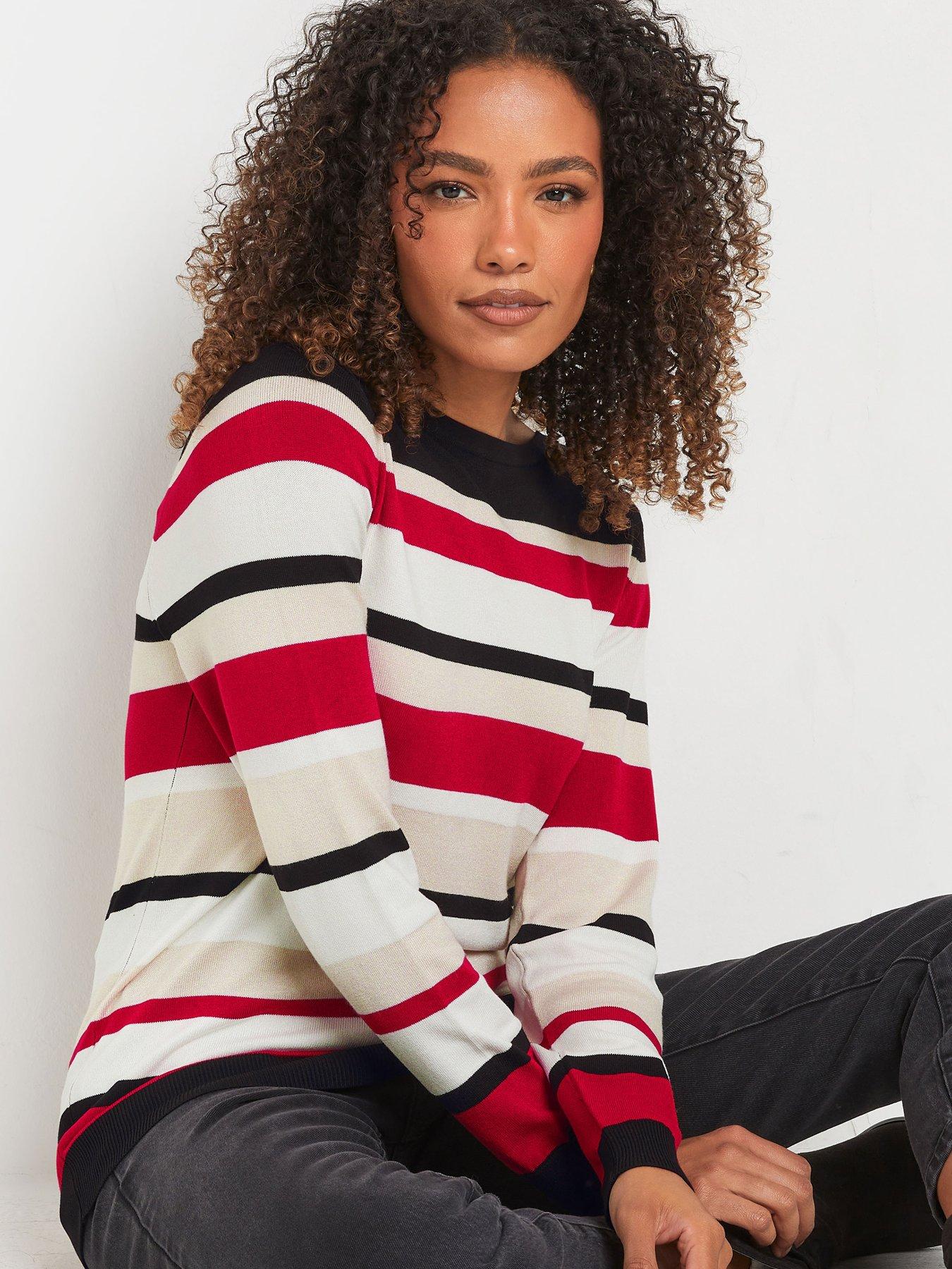  image of mco-stripe-jumper-red