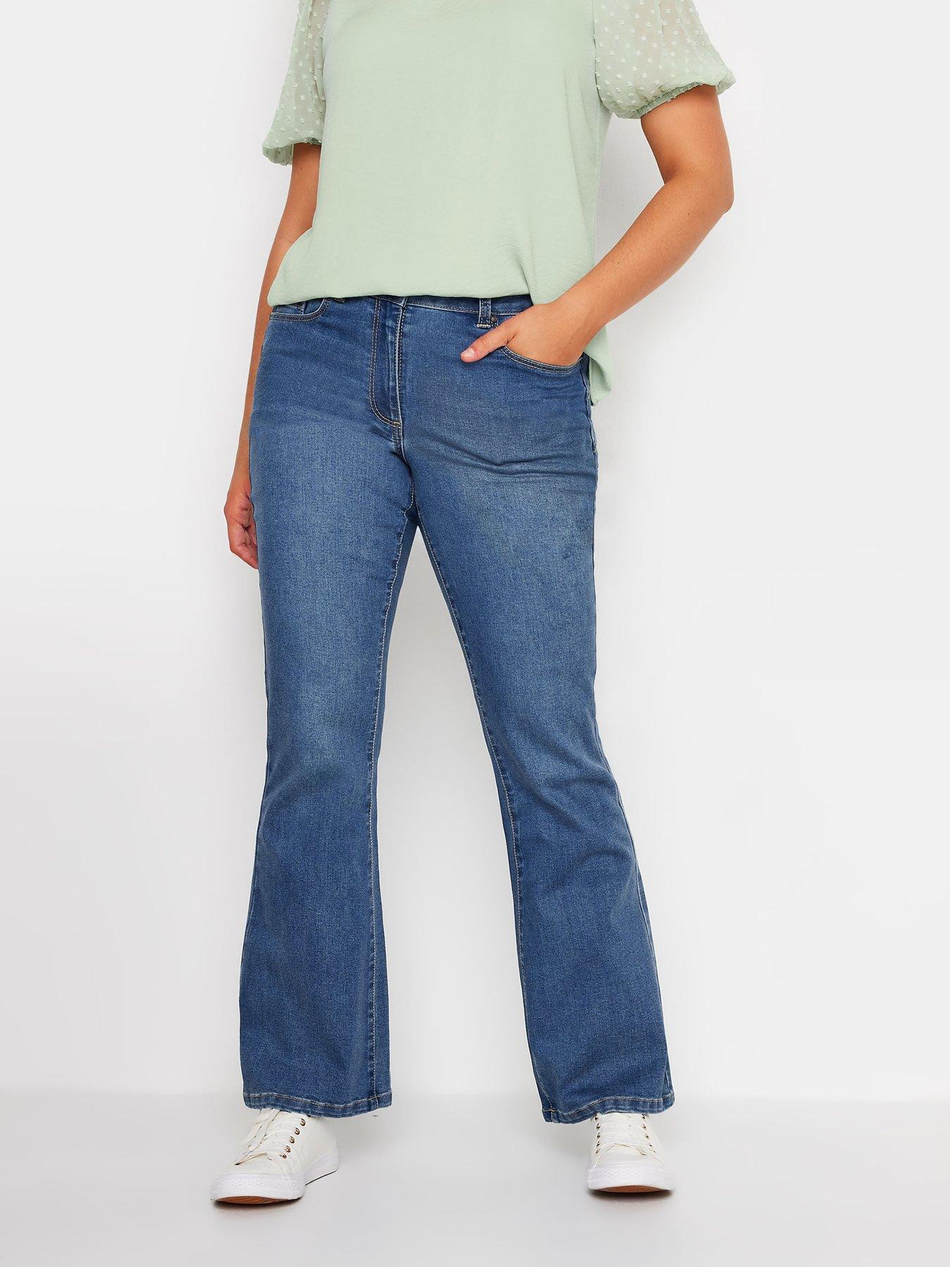 undefined Lift And Shape Flared Jean 31" - Blue