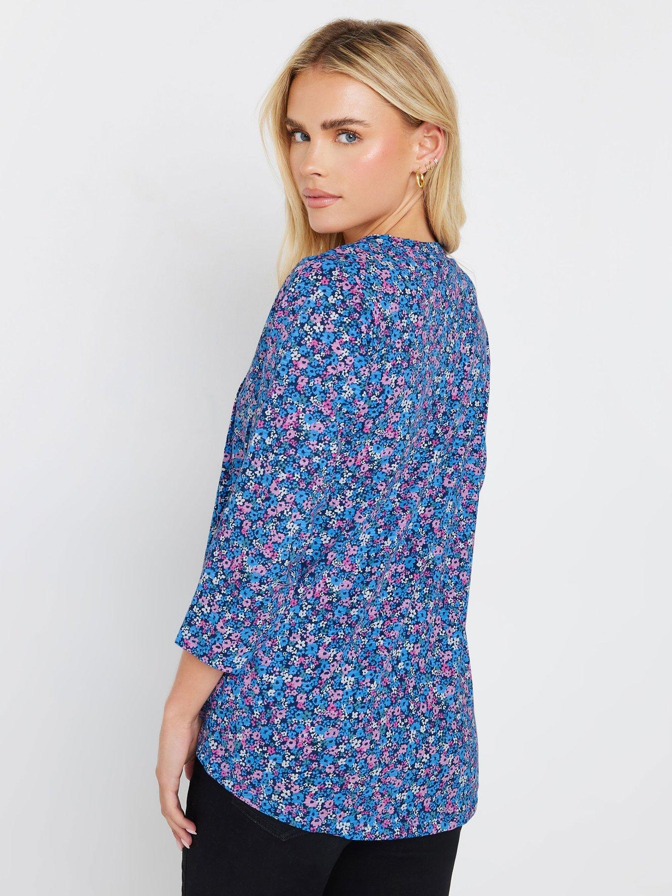  image of mco-petite-34-sleeve-top-pink