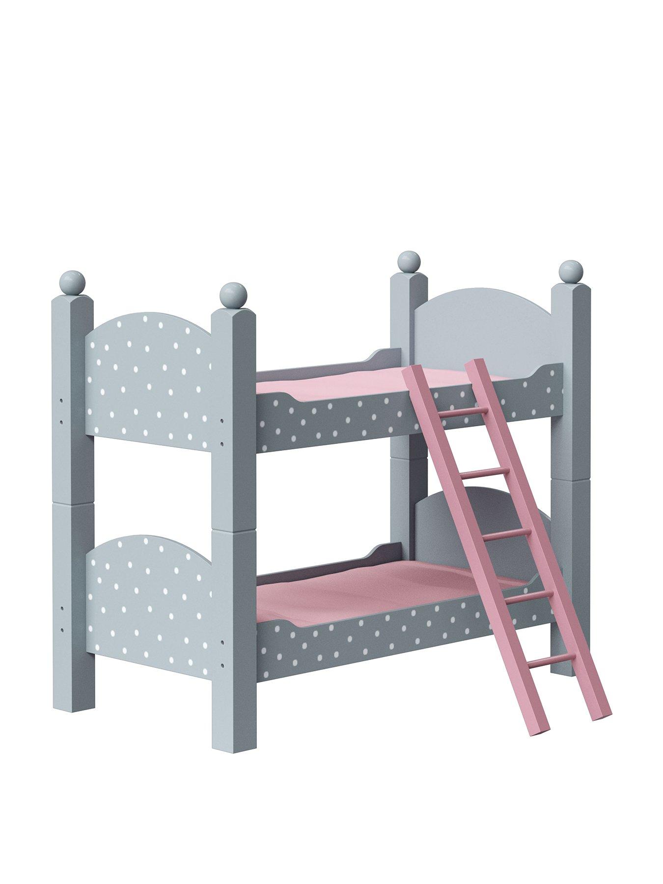 Image 1 of 7 of Teamson Kids Olivia's Little World Doll's&nbsp;Double Bunk Bed - Polka Dots
