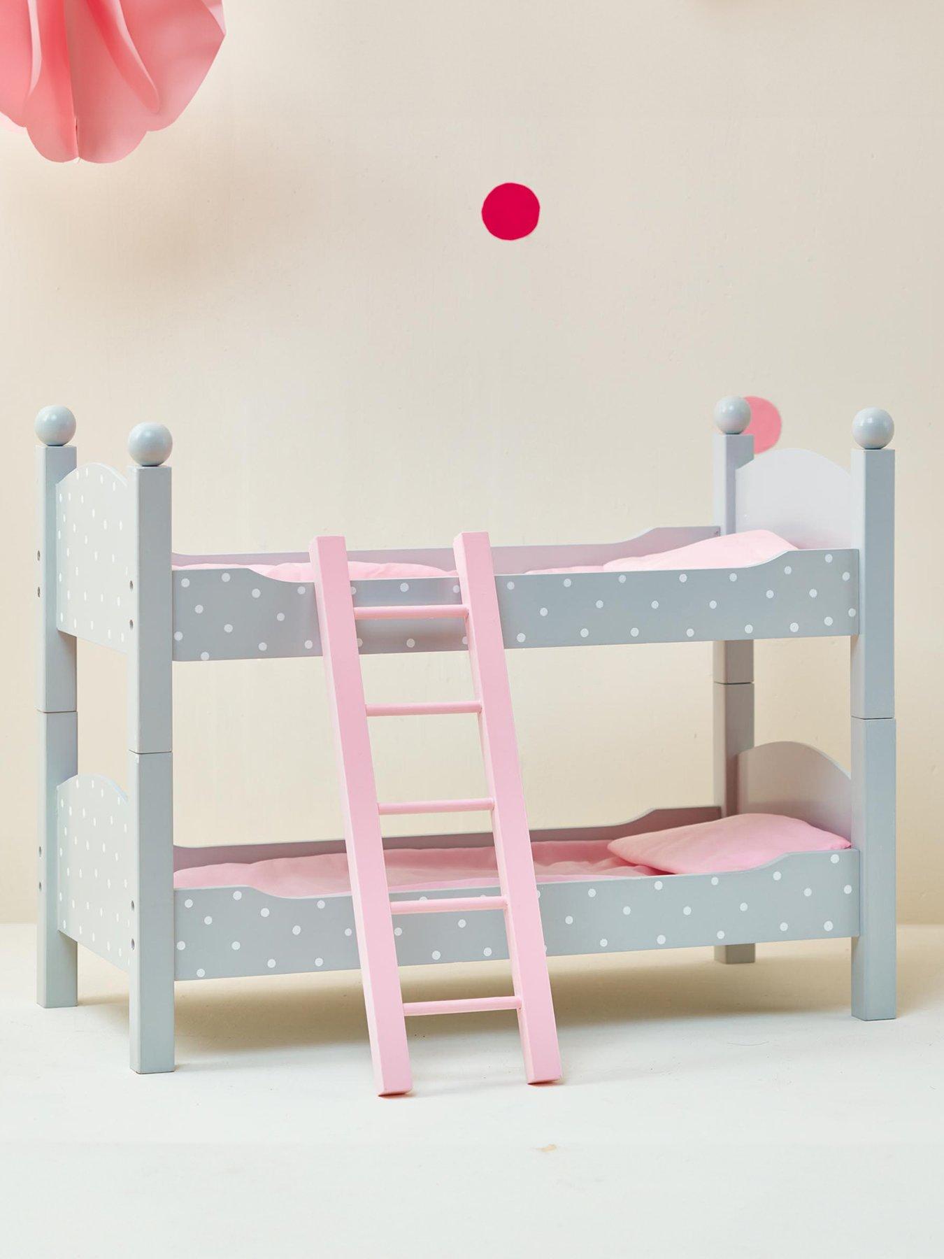 Image 2 of 7 of Teamson Kids Olivia's Little World Doll's&nbsp;Double Bunk Bed - Polka Dots