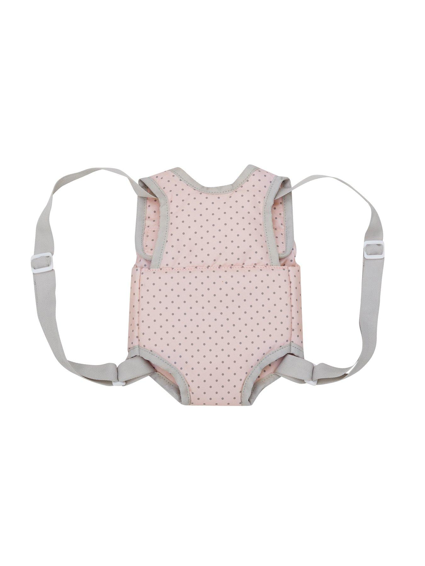 Image 5 of 6 of Teamson Kids Olivia's Little World Polka Dot Princess 2pc. Baby Doll Carrier and Car Seat Set