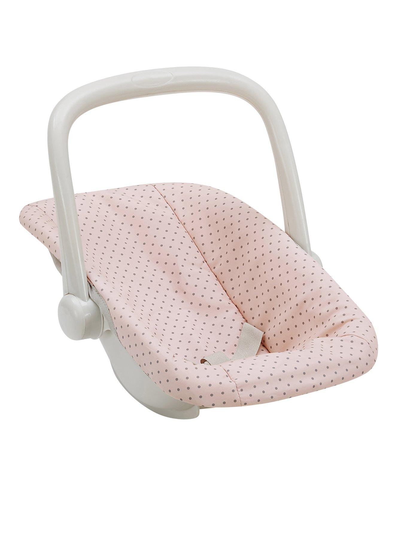 Image 6 of 6 of Teamson Kids Olivia's Little World Polka Dot Princess 2pc. Baby Doll Carrier and Car Seat Set