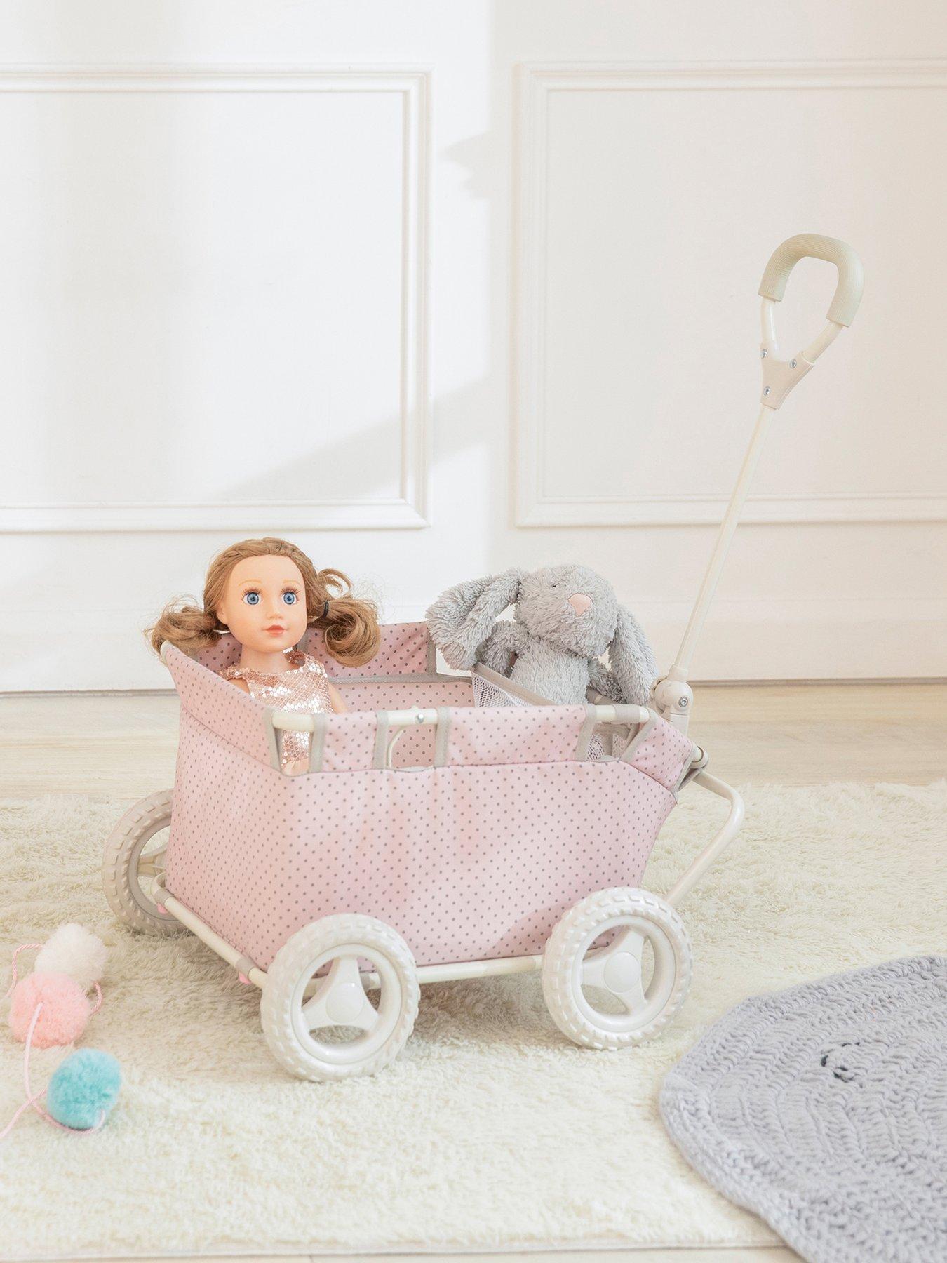 Image 6 of 6 of Teamson Kids Olivia's Little World - Polka Dots Princess Doll Wagon