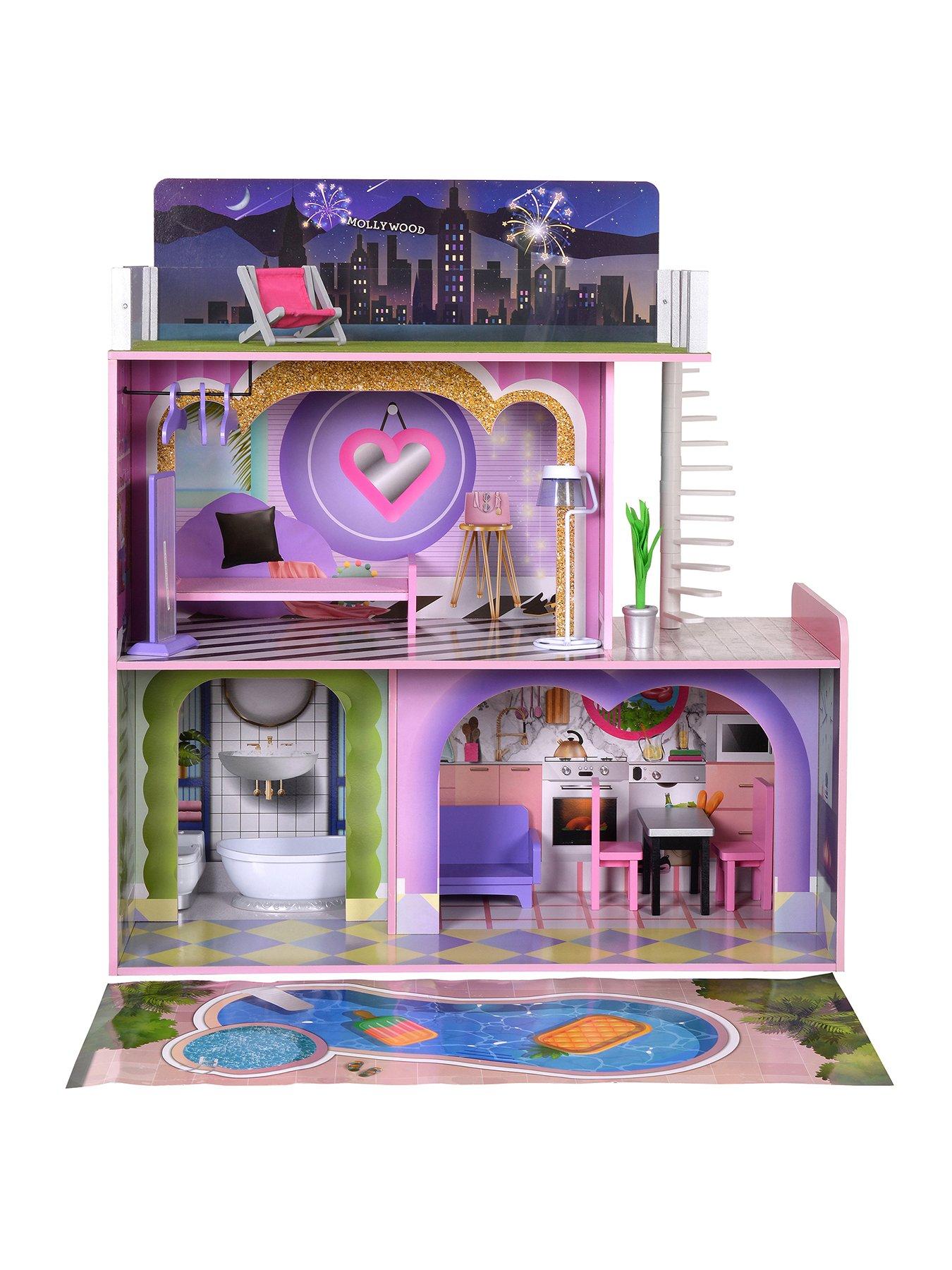 image of teamson-kids-olivias-little-worldnbspdreamland-sunset-doll-house