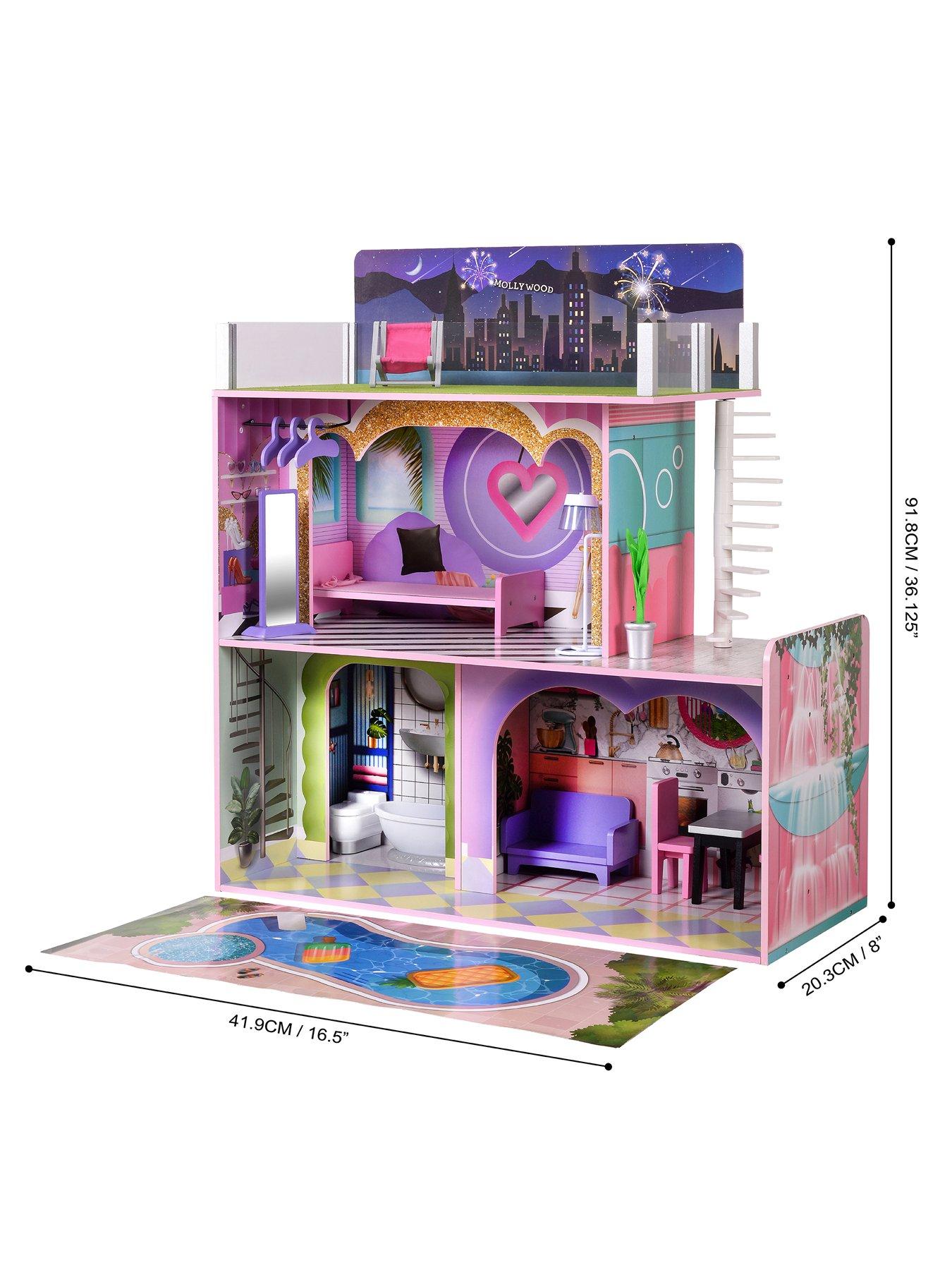  image of teamson-kids-olivias-little-worldnbspdreamland-sunset-doll-house