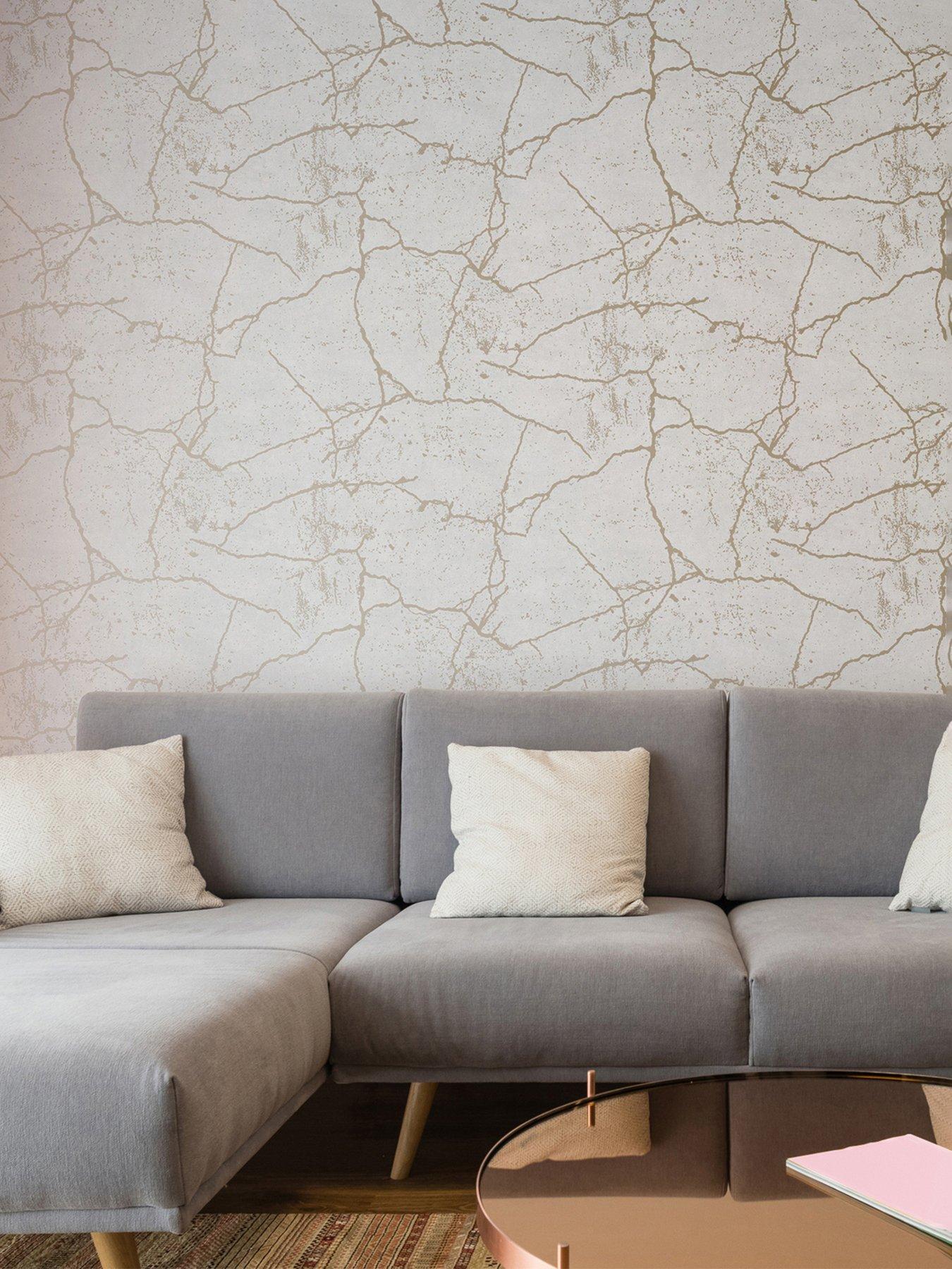  image of superfresco-colours-kintsugi-wallpaper-in-gold