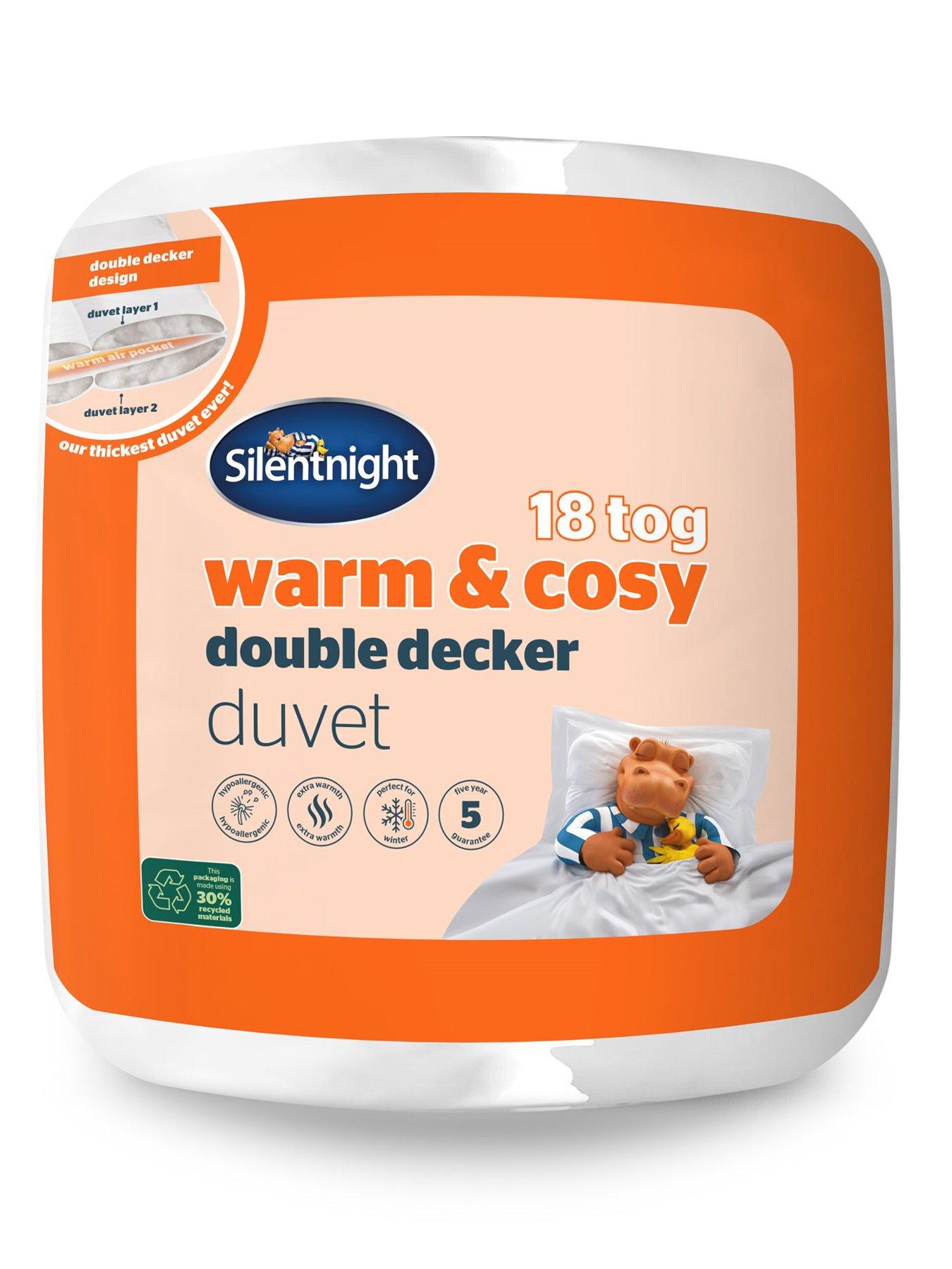 undefined Warm And Cosy Duvet - 18 Tog - Single - White