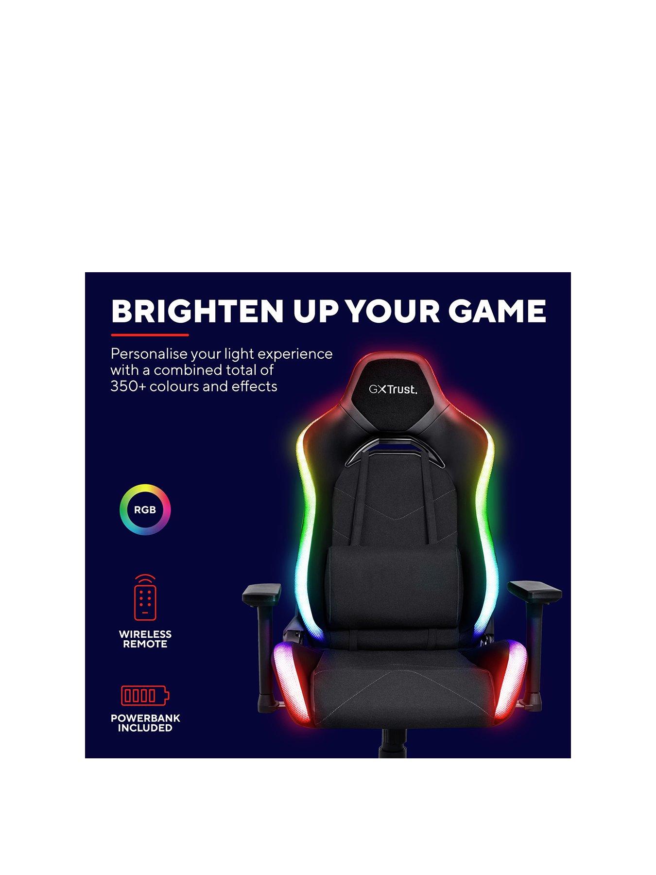  image of trust-gxt719-ruya-rgb-adjustable-gaming-chair-black