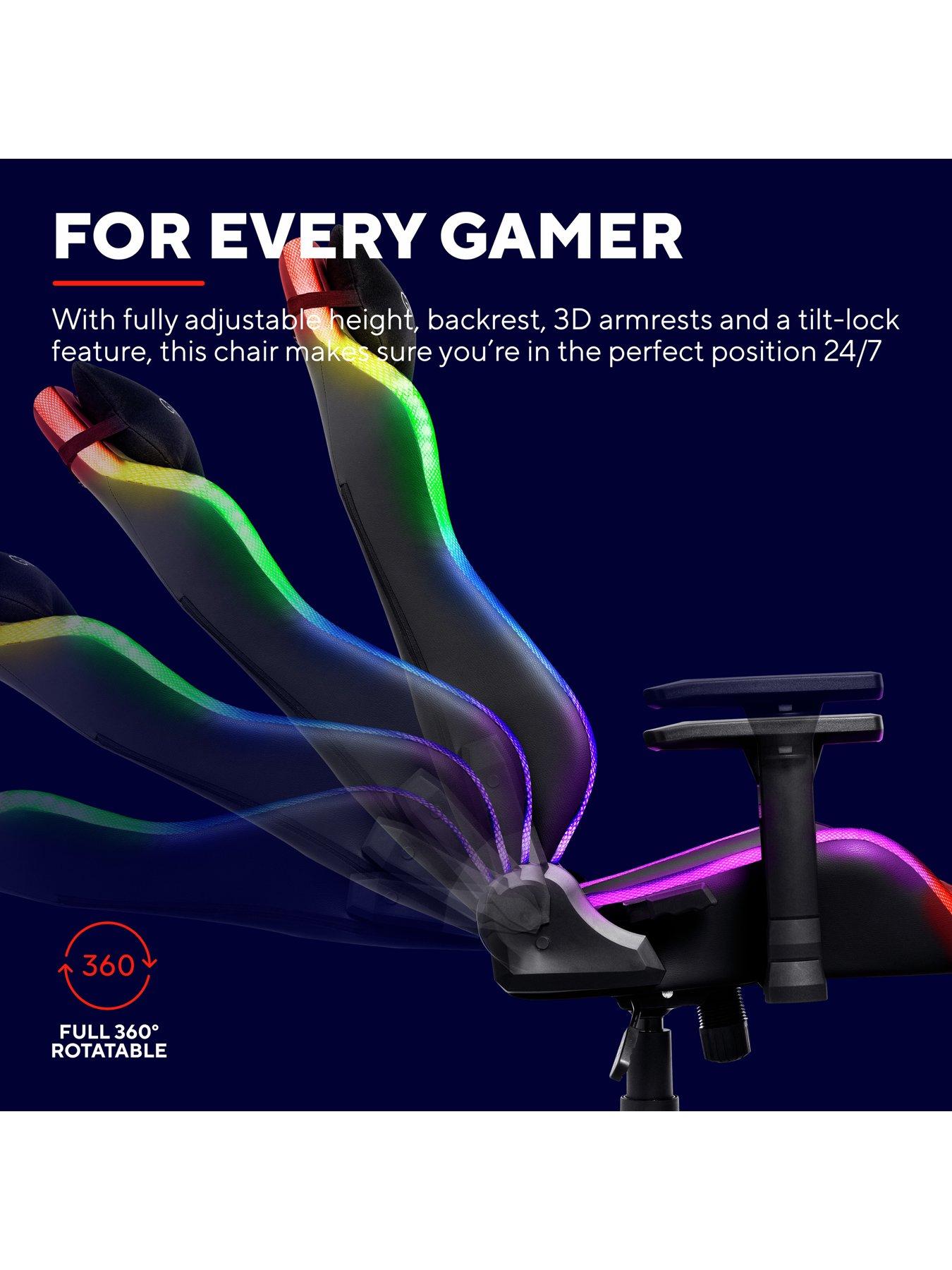 Image 4 of 7 of Trust GXT719 Ruya RGB Adjustable Gaming Chair -&nbsp;Black