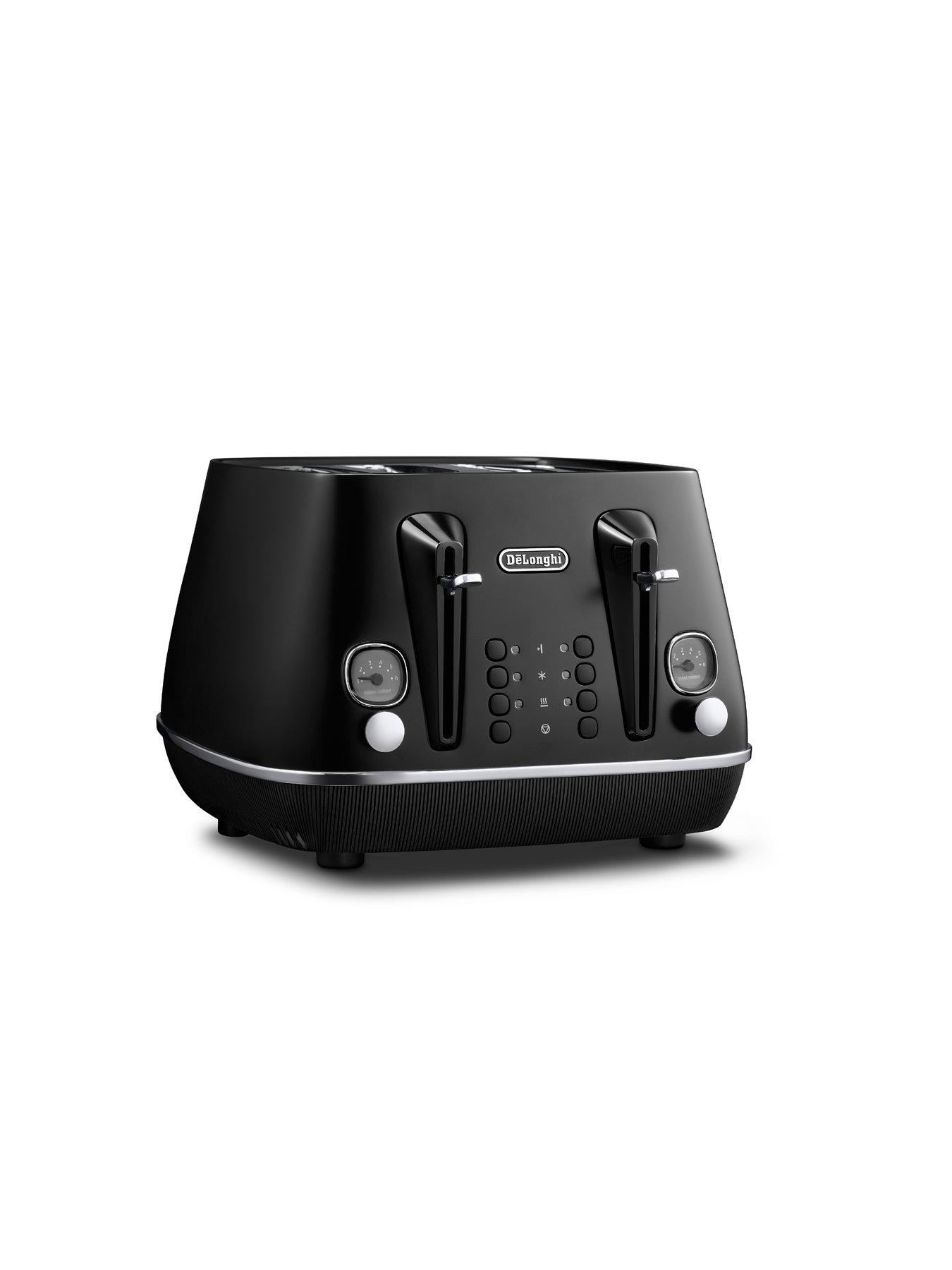  image of delonghi-distinta-x-blacknbsp4-slice-toaster