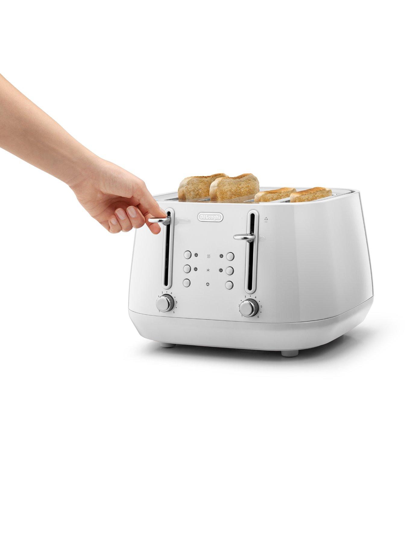  image of delonghi-eclettica-4-slicenbsptoaster-white