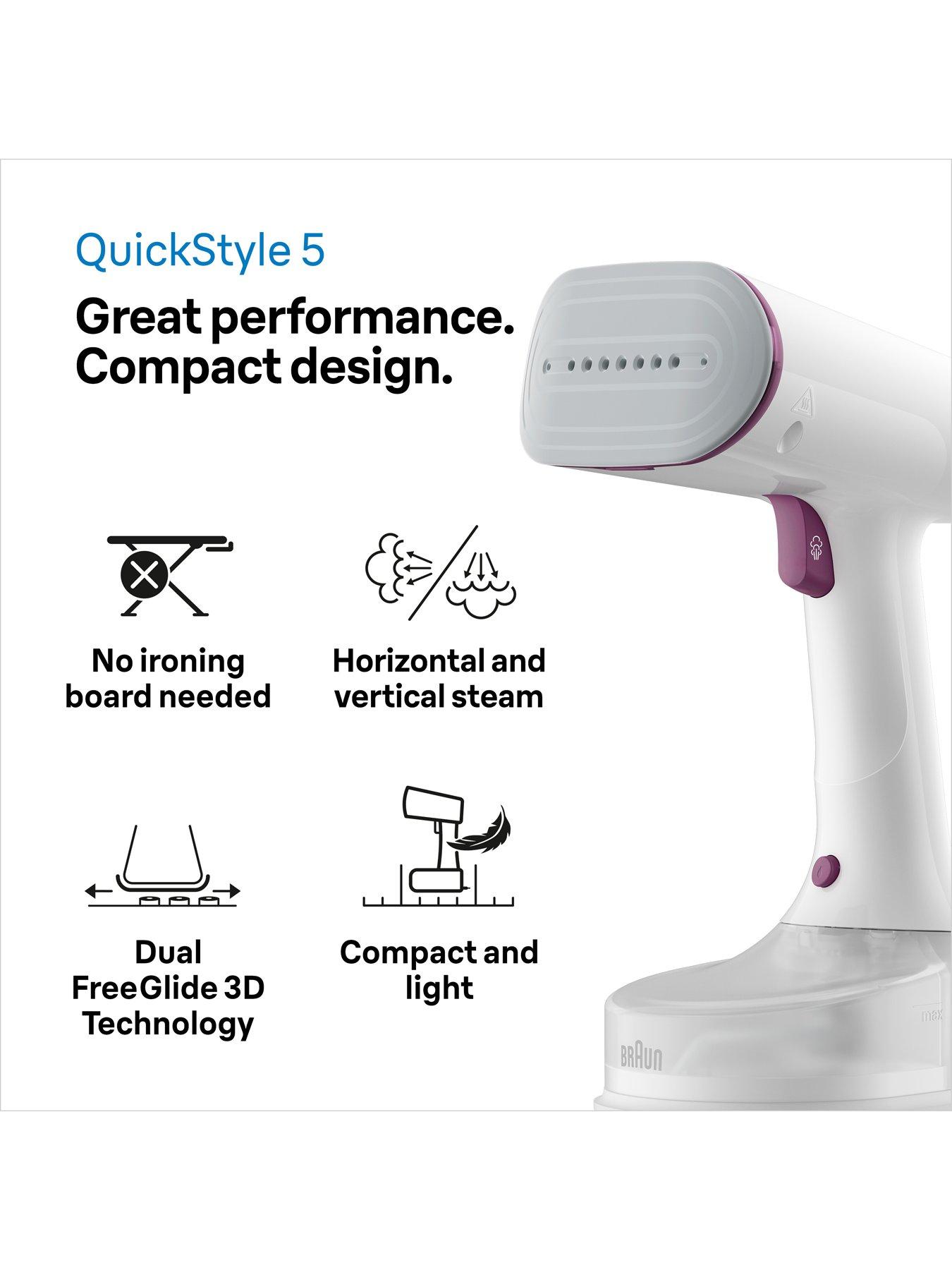 Image 2 of 7 of Braun GS5011 QuickStyle 5 Garment Steamer - White